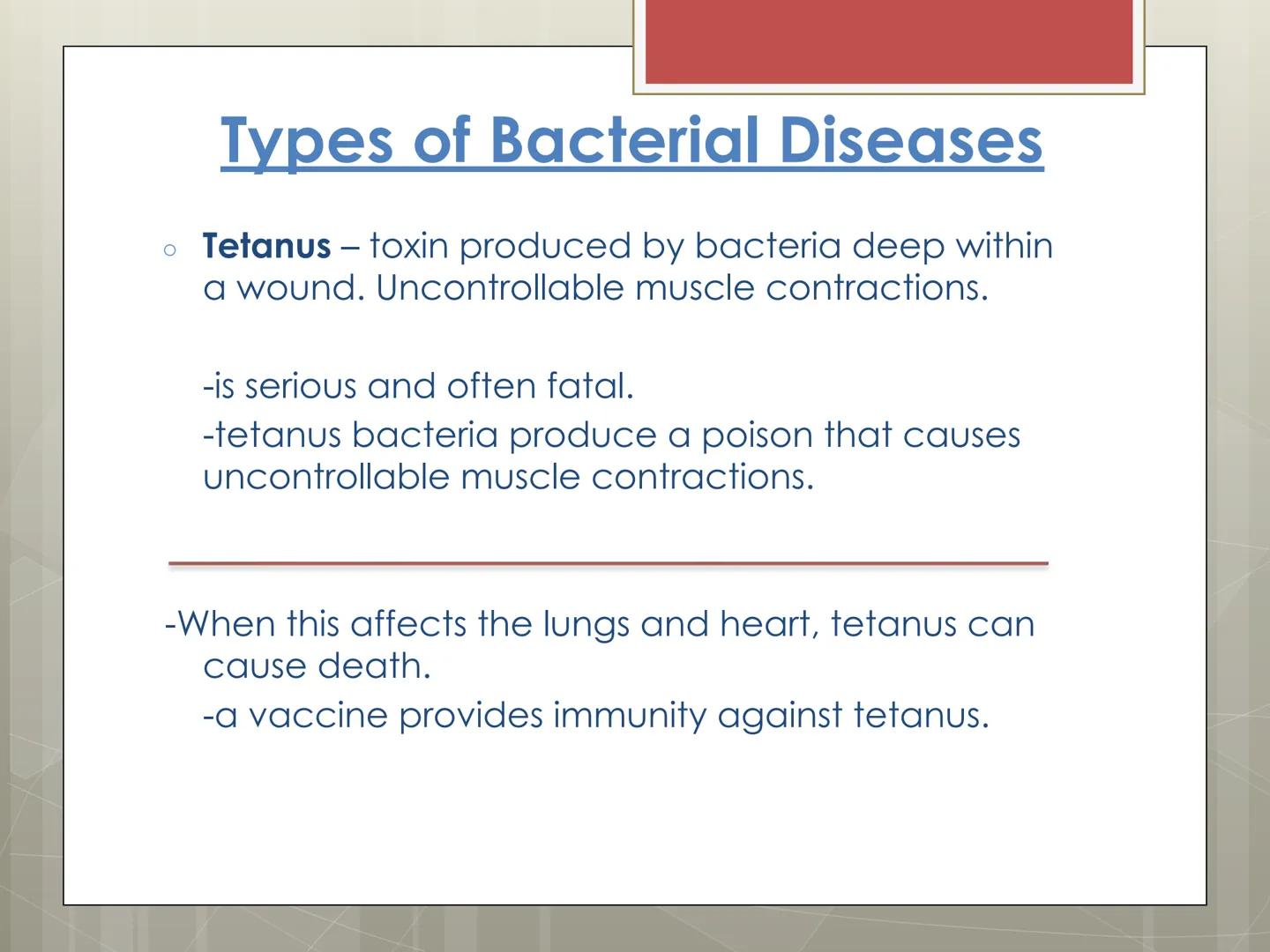 Infectious
Diseases
Chapters 15 and 16 Infectious Disease

*   Diseases caused and transmitted from person to
    person, by microorganisms 