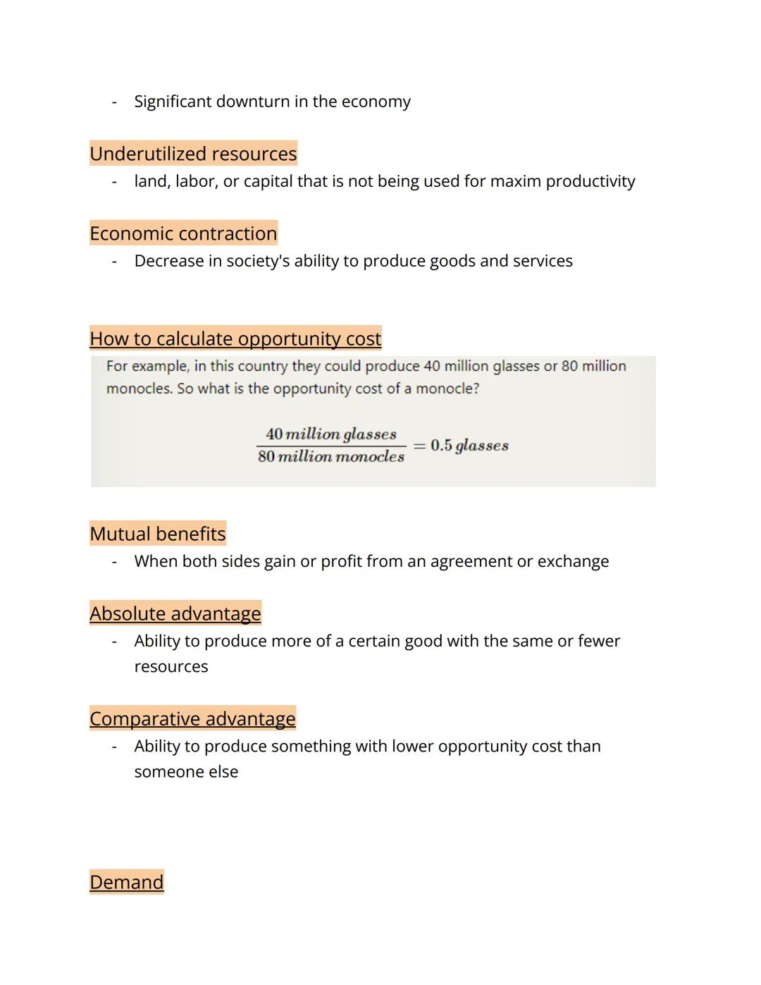 # AP MACROECONOMICS 2023-2024

## Unit 1 - Basic Economic Concepts

- Economics is the study of the production and exchange of goods
and ser