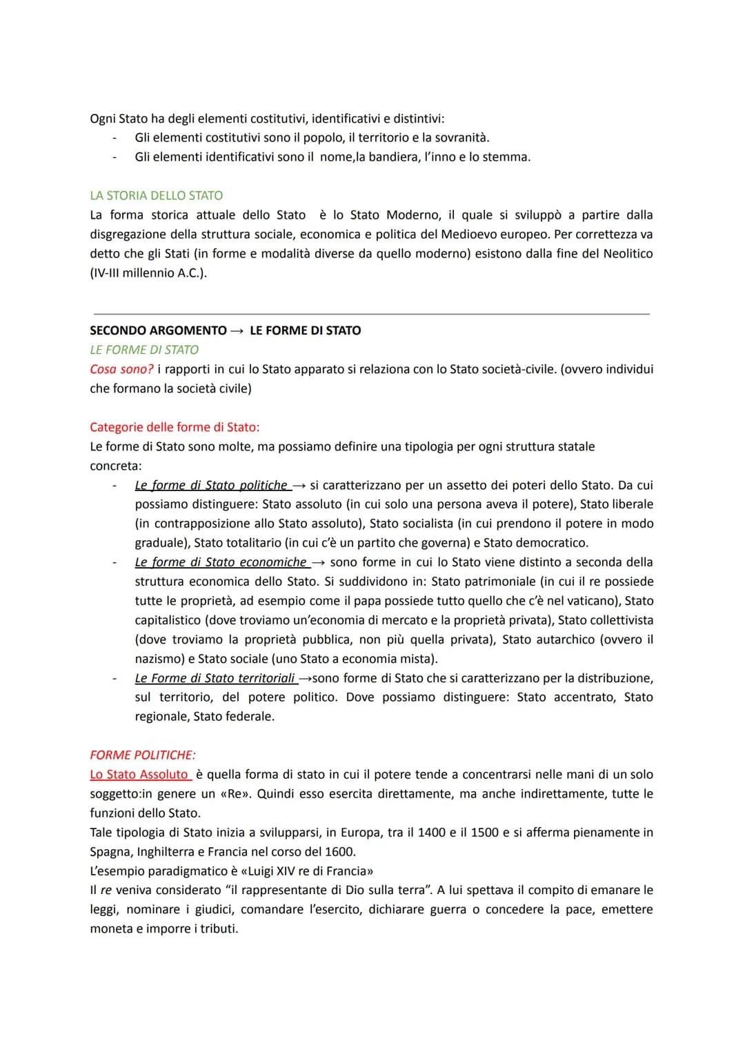 # FILE DI DIRITTO 5°ANNO

# PRIMO ARGOMENTO LO STATO

Lo Stato

Cos'è uno Stato? Lo Stato è un ente giuridico-amministrativo dotato di potes