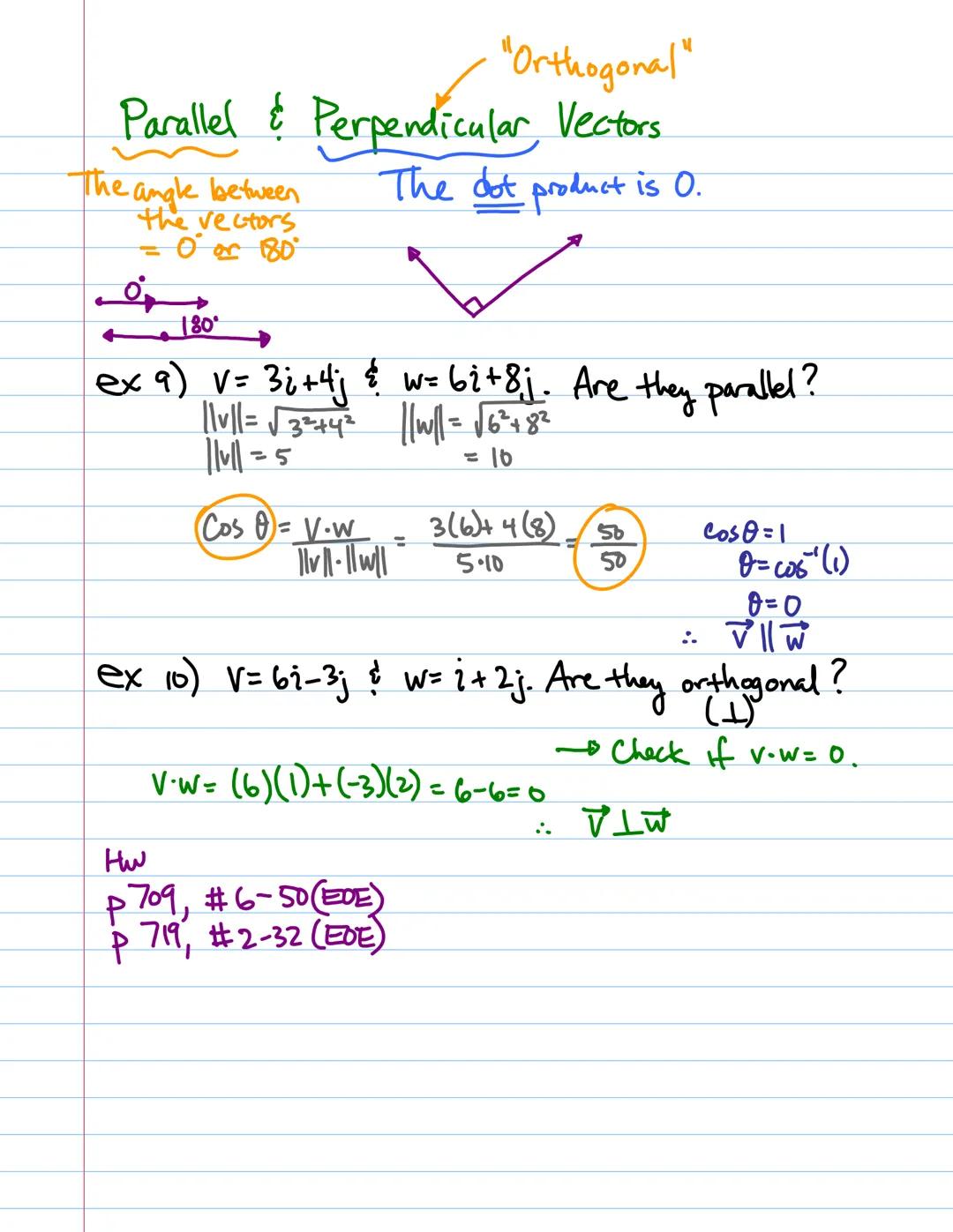 # ½
MON 6.6 & 6.7 Vectors & The Dot Product

terminal

o magnitude = length $||v||$=√a²+b²
Initial
direction = angle

m= 42-41
X2-X

"equal 