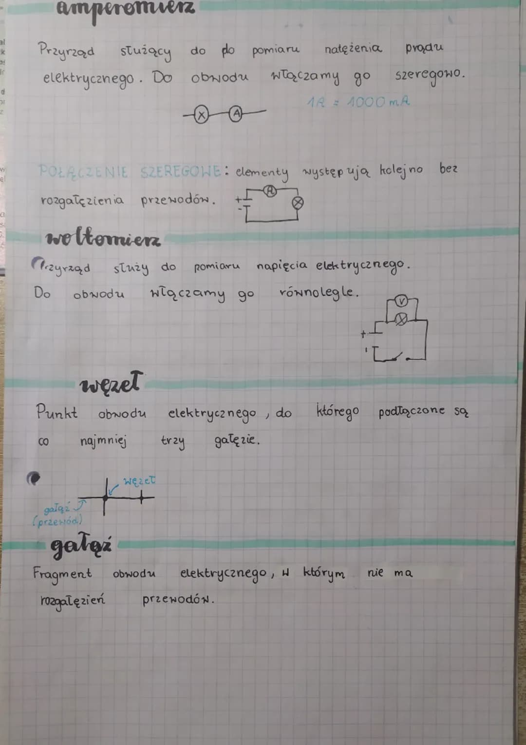 # POMIAR NATE ΖΕΝΙΑ
# PRĄDU I NAPIĘCIA ELEKTRYCZNEGO
## obwody elektryczne
Najprostszy obwód elektryczny składa się 2:
- źródła energii elek
