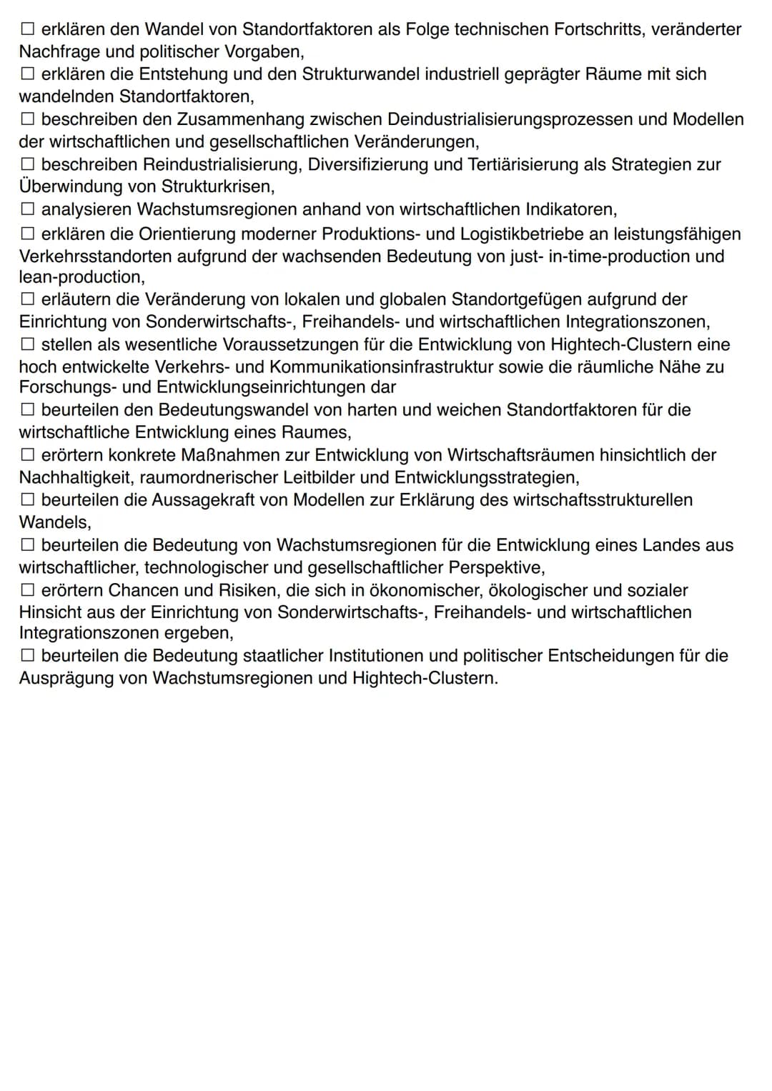 4. Bedeutungswandel von
Standortfaktoren

4.1 Strukturwandel industriell geprägter Räume
4.2 Herrausbilden von Wachstumsregionen
- Veränderu