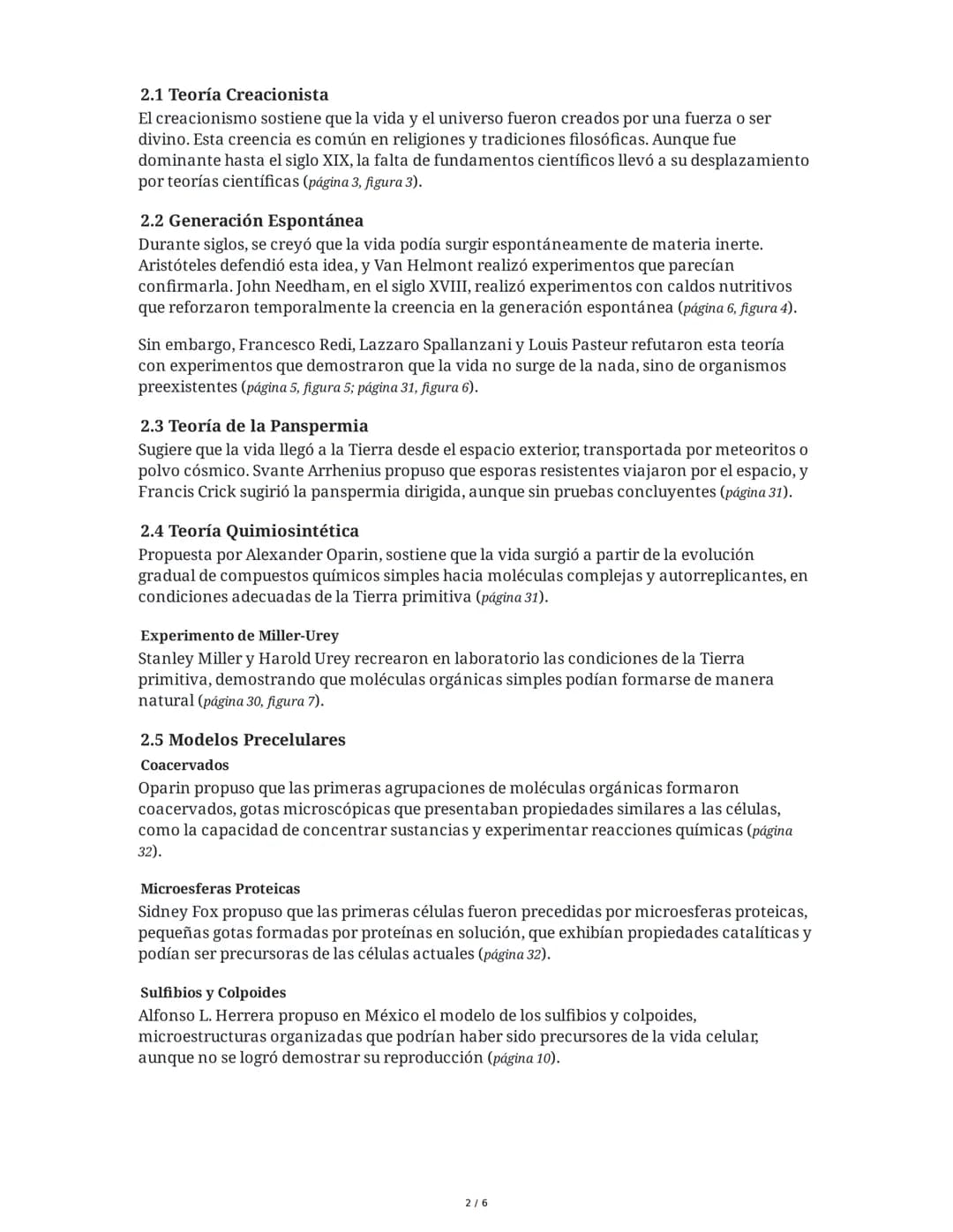 Resumen Extendido: Origen de la Vida, Evolución y Taxonomía
1. Teorías del Origen del Universo
1.1 Universo Eterno y Estático
En las civiliz
