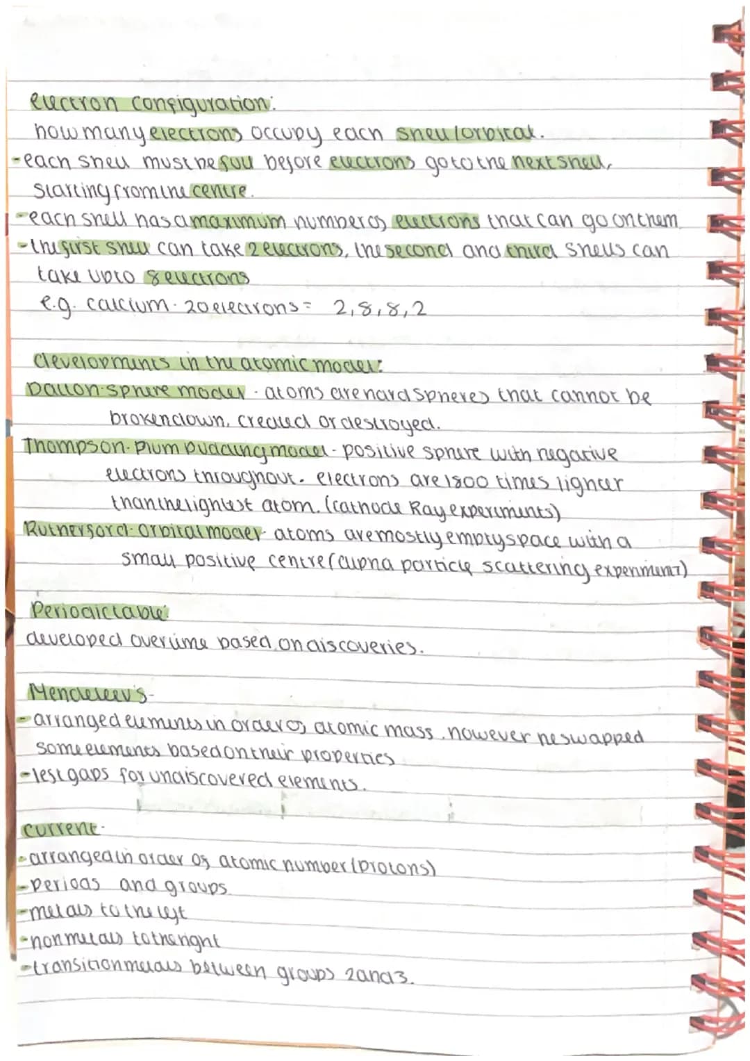 Chemistry paper) edexces

ALOMIC STRUCTURE + PERIODIC TABIE

The big Idea: all elements are macle of single types of acoms, their
electron s