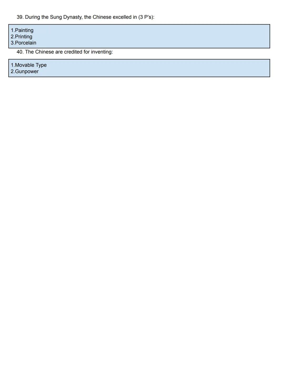# Asian History Study Guide Packet
(China)
ASIAN
HISTORY # Asian History (China) Study Guide

Directions: Read and answer the following ques