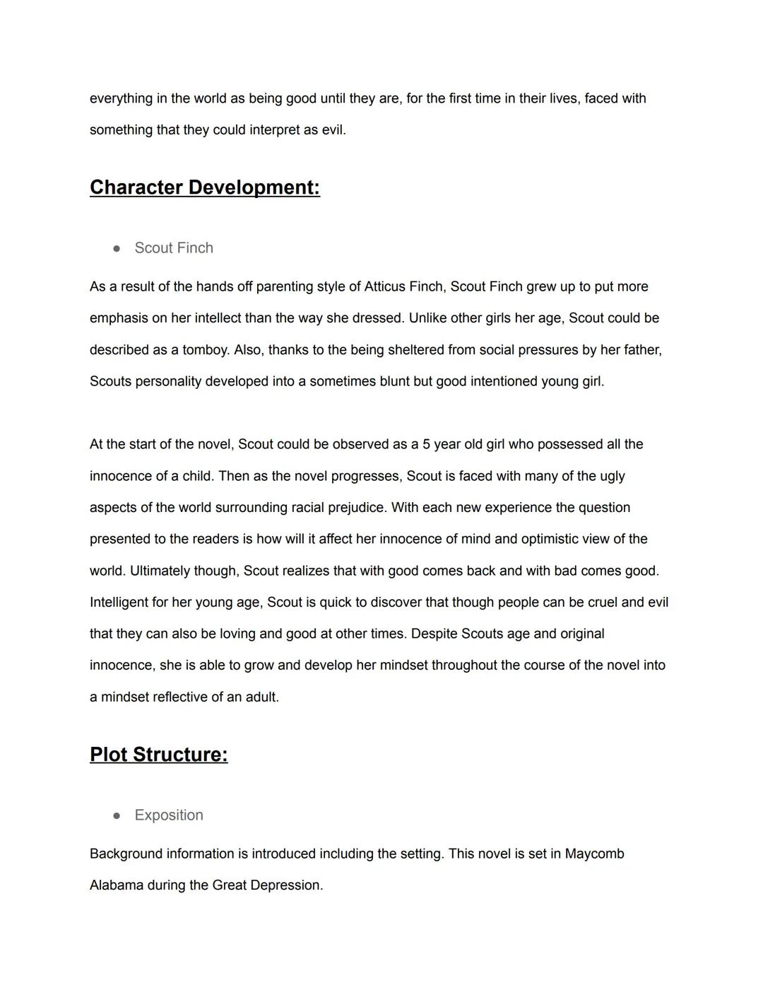 # To Kill a Mockingbird by Harper Lee

## Summary:

The story takes place in Maycomb Alabama during the Great Depression. It is the coming o