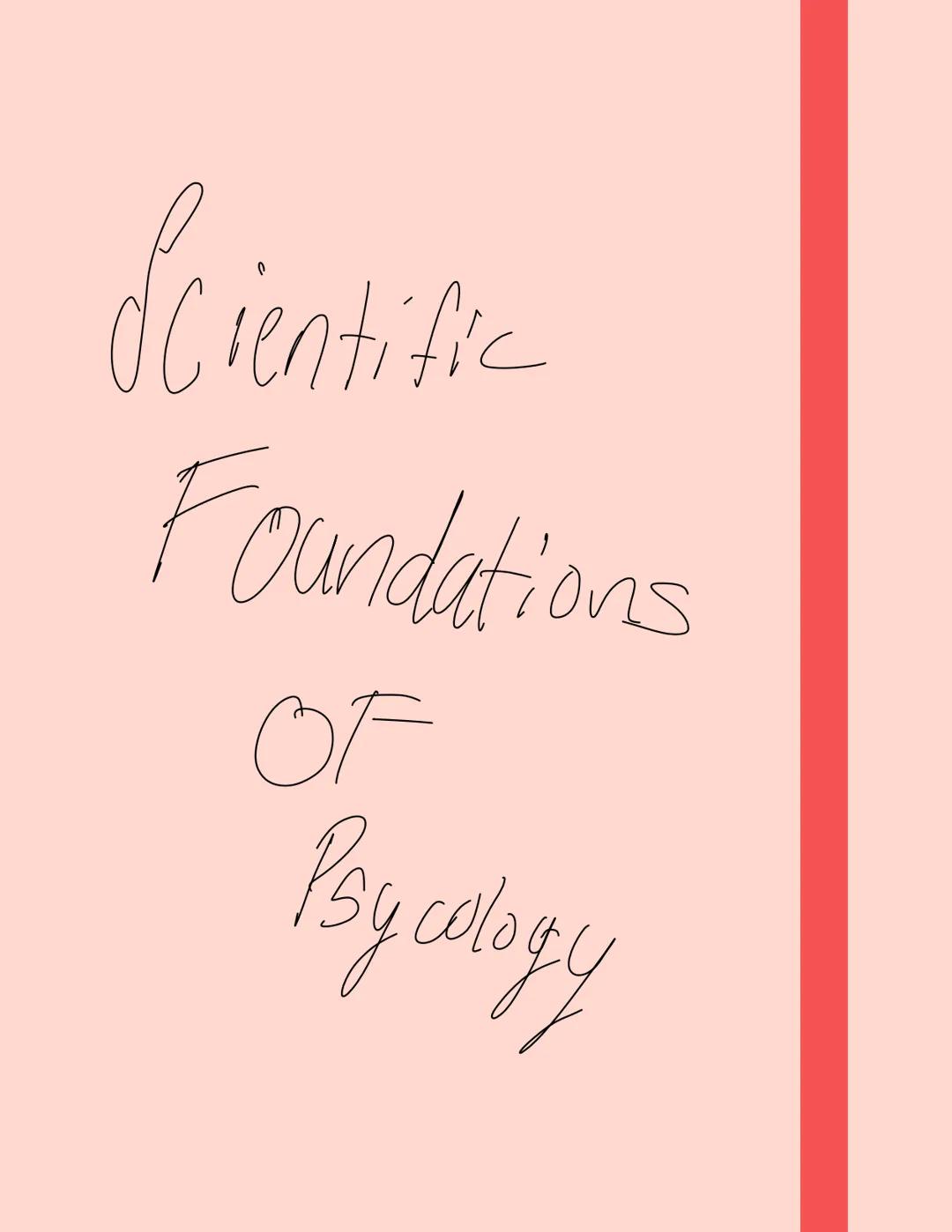 
<p>The scientific foundations of psychology involve influential figures and significant contributions to the field of psychology, such as P