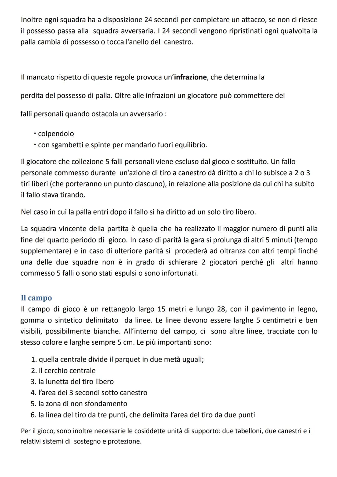 # La pallacanestro

La pallacanestro, conosciuta anche come basket (abbreviazione del termine in lingua inglese
basketball), è uno sport di 