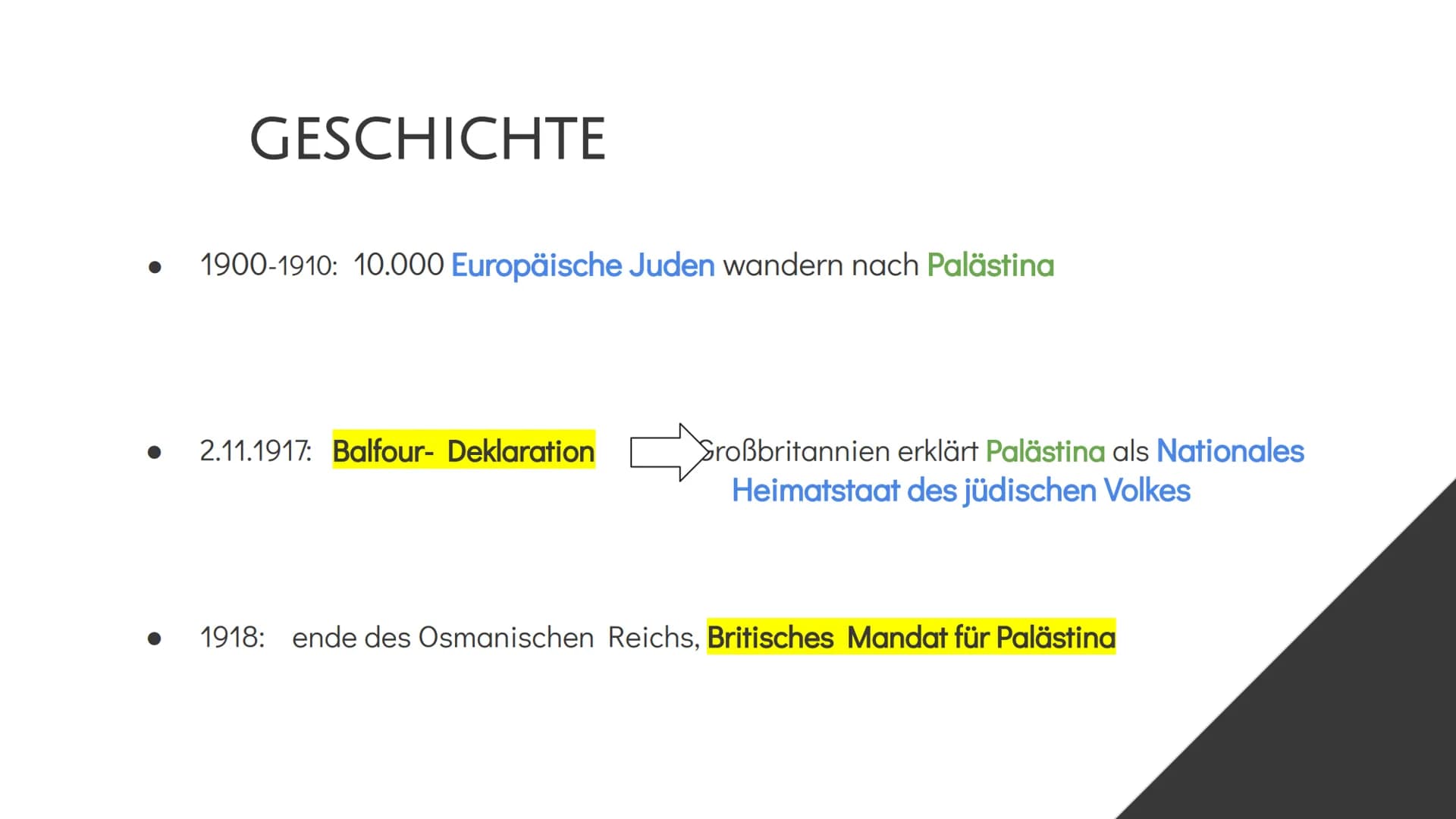M2 M6 M3

M4 # NAHOSTKONFLIKT

Israel und Palästina INHALT

01 GESCHICHTE
Entstehung des Konflikts

02 KONFLIKT SEIT 1948
Streitpunkte, aktu