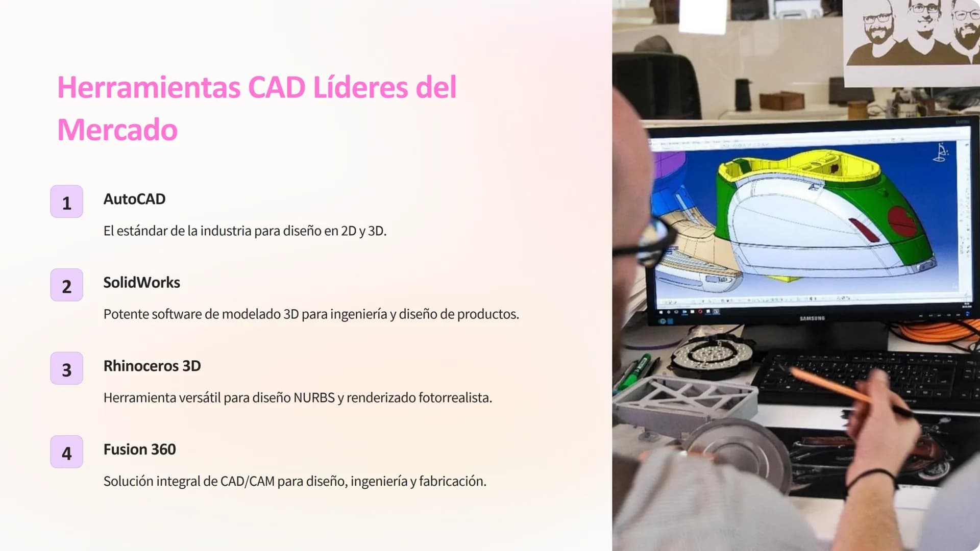 # Diseño Asistido por
Computadora
Avanzado

Explore el mundo del diseño asistido por computadora a un nivel
avanzado. Aprende técnicas de mo