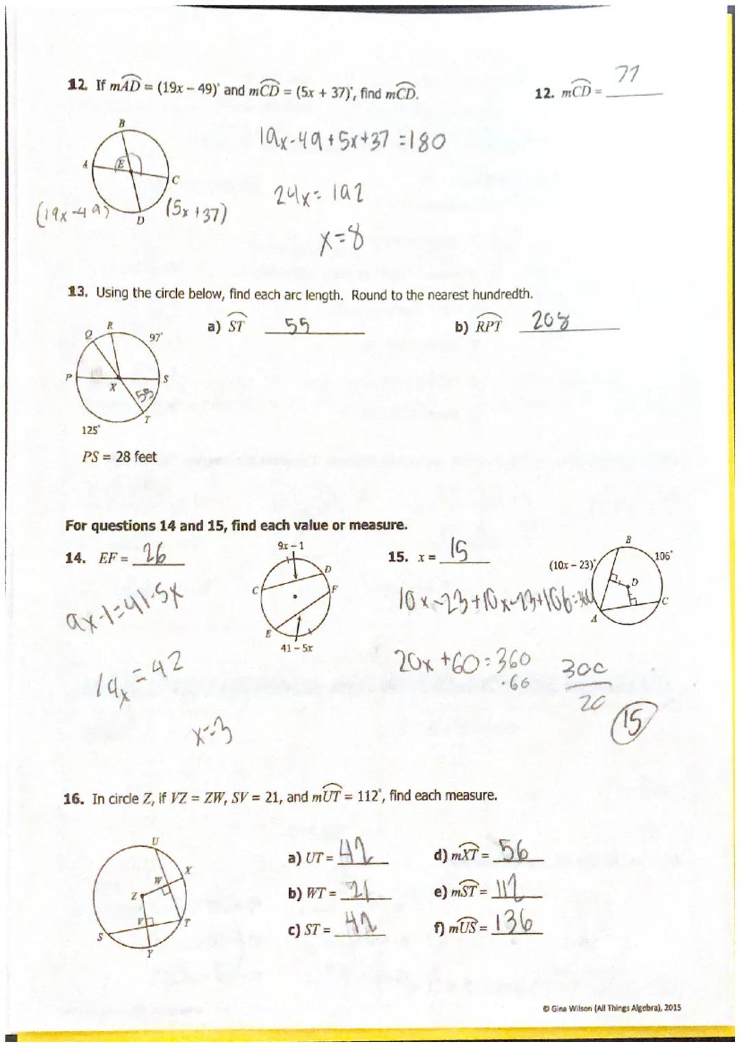Date: 06/16/2024
Per: 5th
Unit 10: Circles

Quiz 10-1: Intro to Circles, Central Angles, Arcs, and Chords
Use the circle below for questions