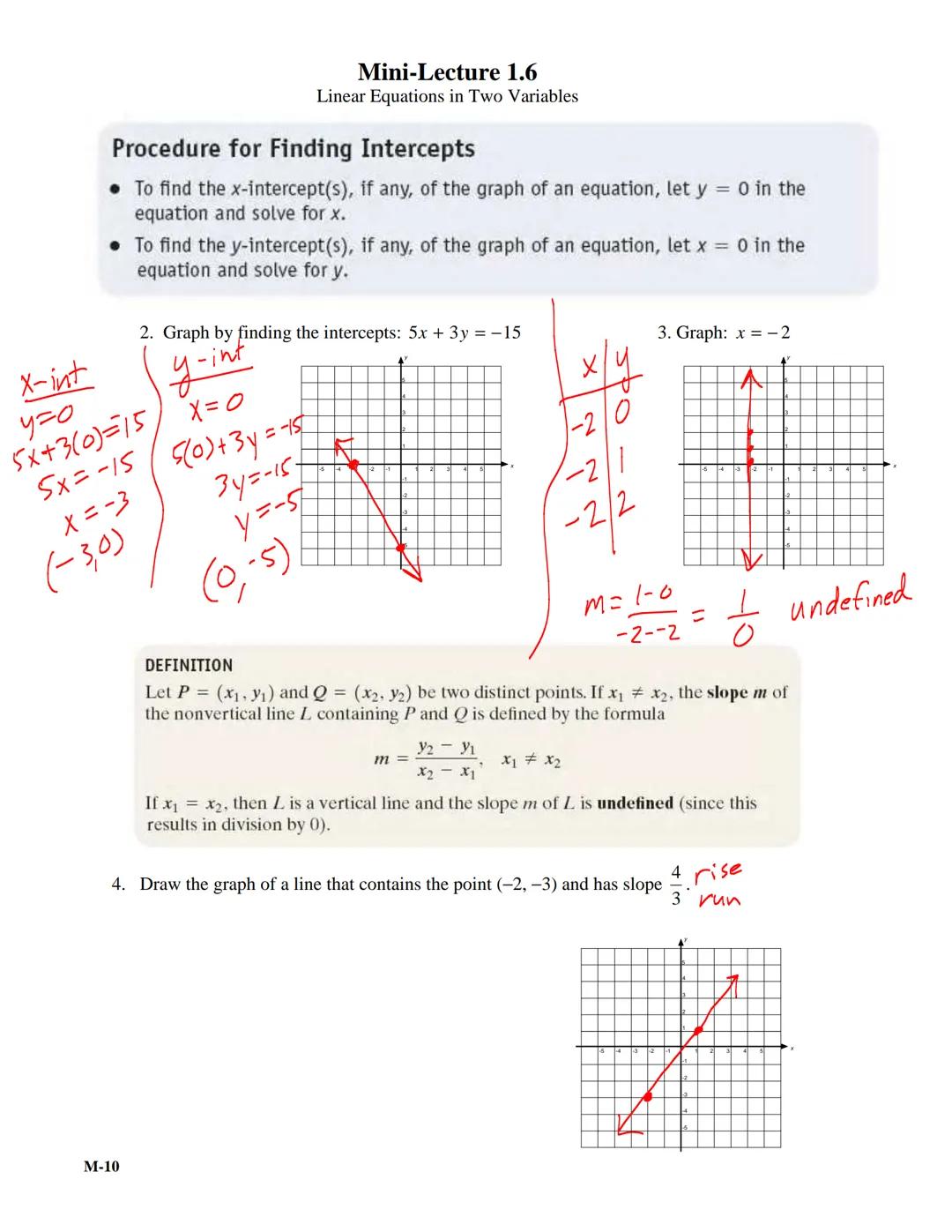 # Mini-Lecture 1.6
Linear Equations in Two Variables

Learning Objectives:

1.  Graph linear equations using point plotting.
2.  Graph linea