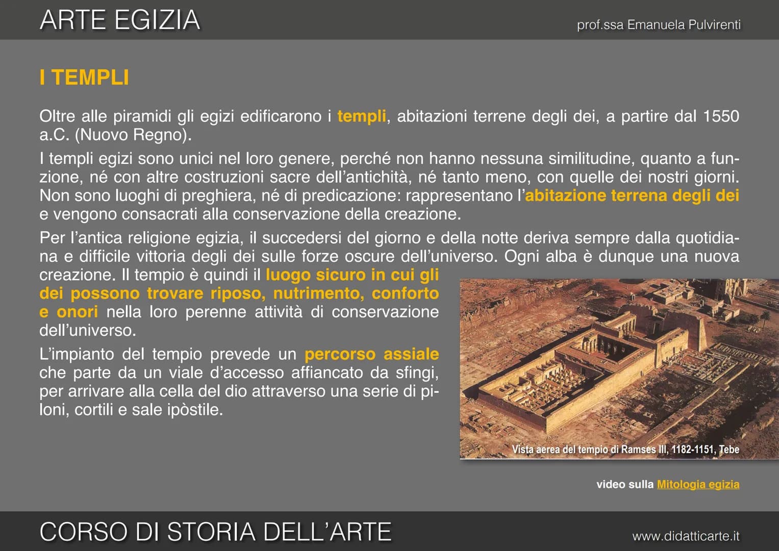 prof.ssa Emanuela Pulvirenti

3. ARTE EGIZIA

CORSO DI STORIA DELL'ARTE

www.didatticarte.it # ARTE EGIZIA

# GRANDI OPERE PER L'OLTRETOMBA
