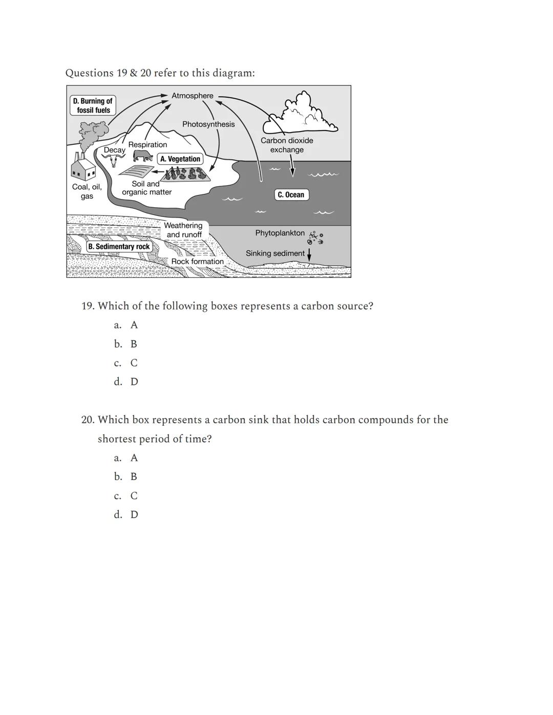 APES Unit 1: Multiple Choice from AP Classroom

Questions 1-3 refer to this diagram:

Nitrogen Gas (N₂) in Atmosphere

Plants

Bacteria

Con