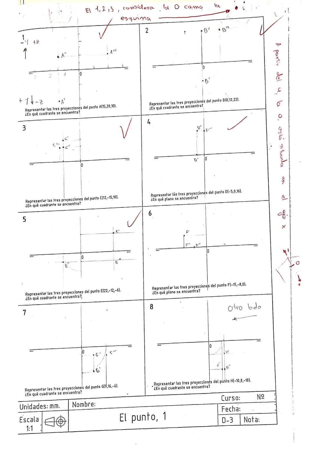 
<h2>Plano Vertical (PV) y Plano Horizontal (PH)</h2>
<p>Hay dos tipos de planos en el sistema diédrico, el plano vertical (PV) y el plano h