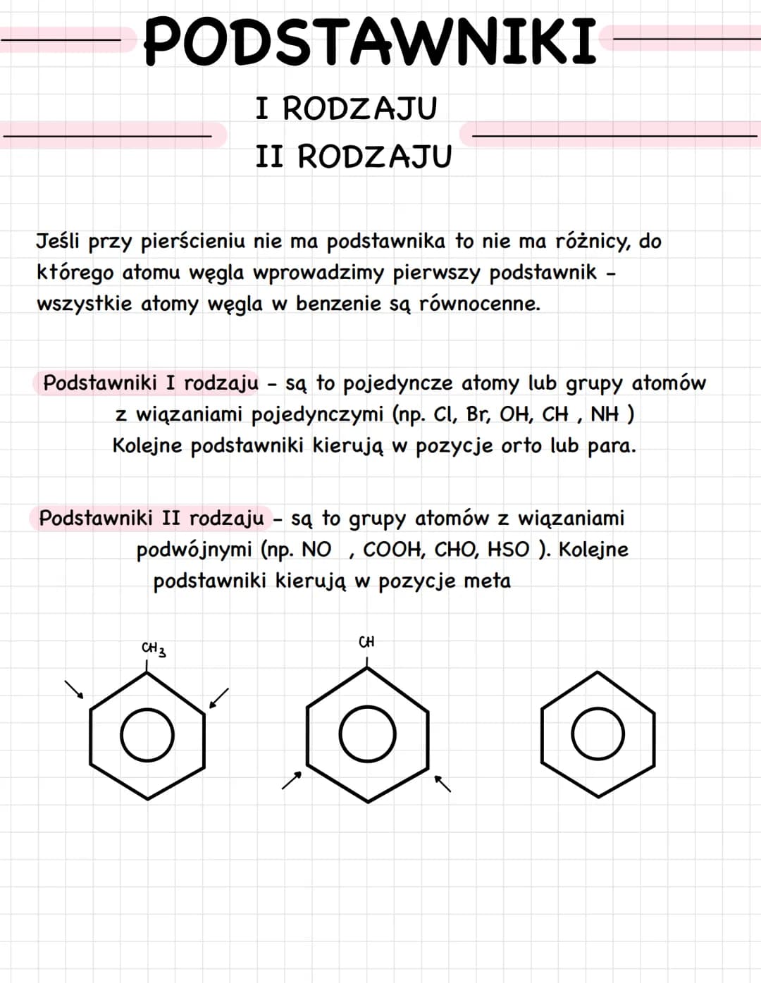 BENZEN

Najprostszy węglowodór aromatyczny.
Węglowodory aromatyczne maja budowę pierścieniowa i
charakteryzują się wiązaniem zdelokalizowany