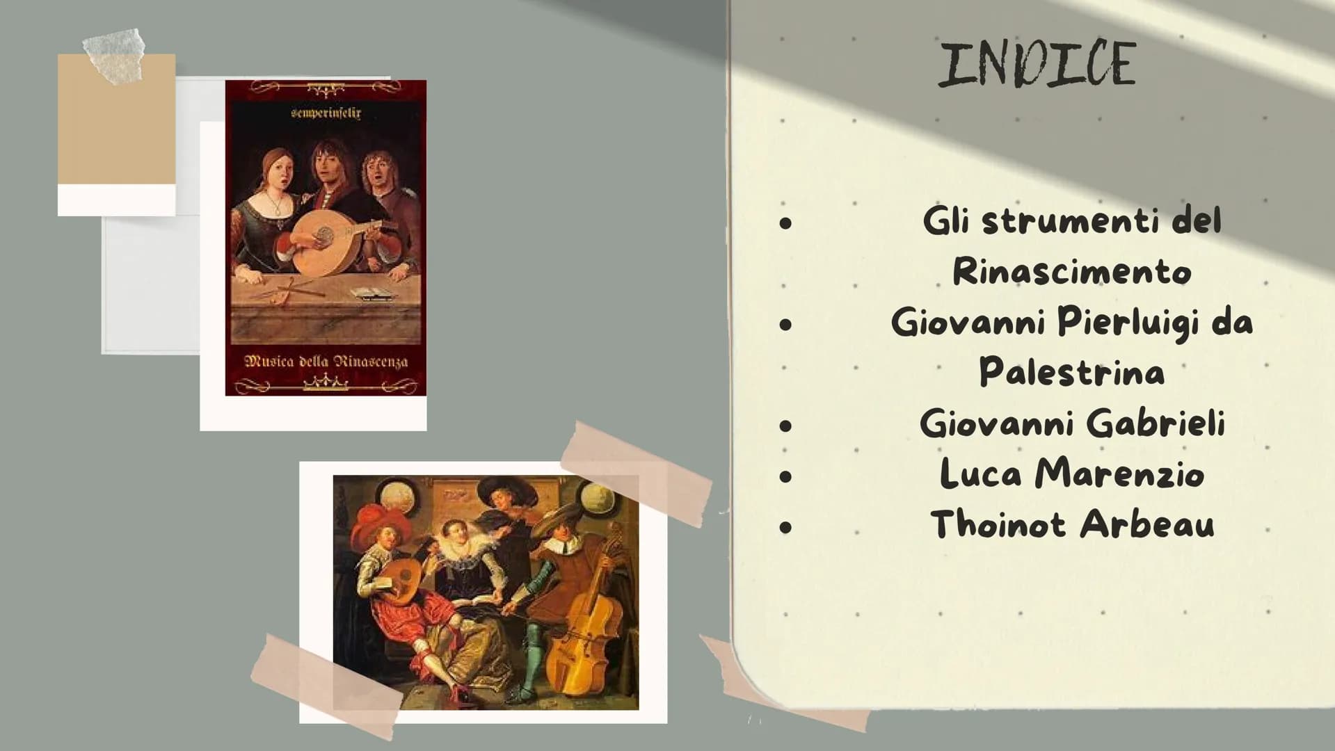 La Musica nel
Rinascimento

semperinfelir

Rinascimento
ated the Great Diask
ay and fell in love with it.
on to rebuild the villamaa holiday