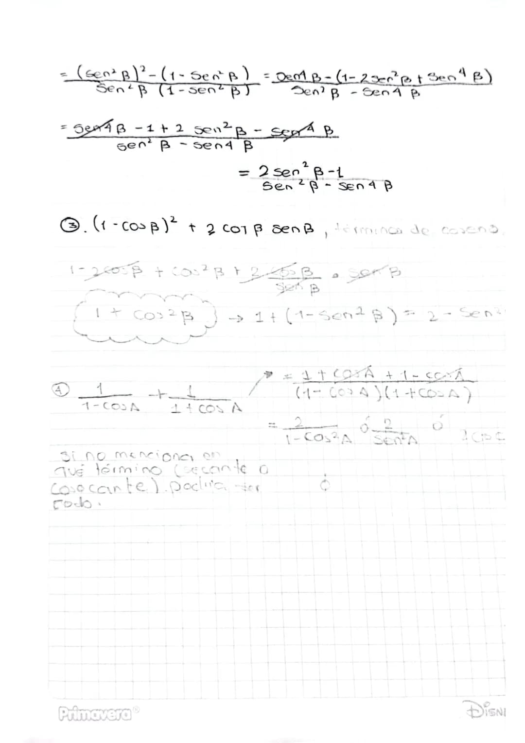17 06 24

# Simplificación de expresiones
## Crigonométricas (Pag 212)

- Uno de los usos principales que tienen low ickentidades
trigonomét