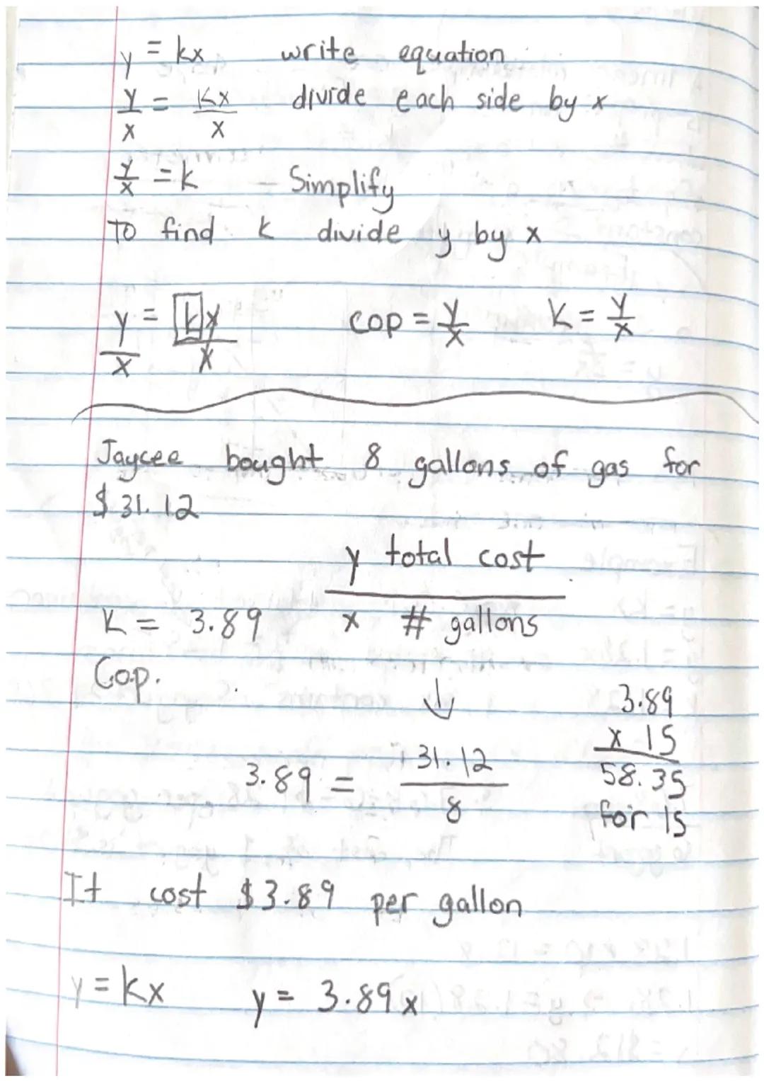 4
Note
A proportional relationship will have a graph
that is a straight line the origin con
A
Proportional
Nonproportional
89
20 40 60 80 10