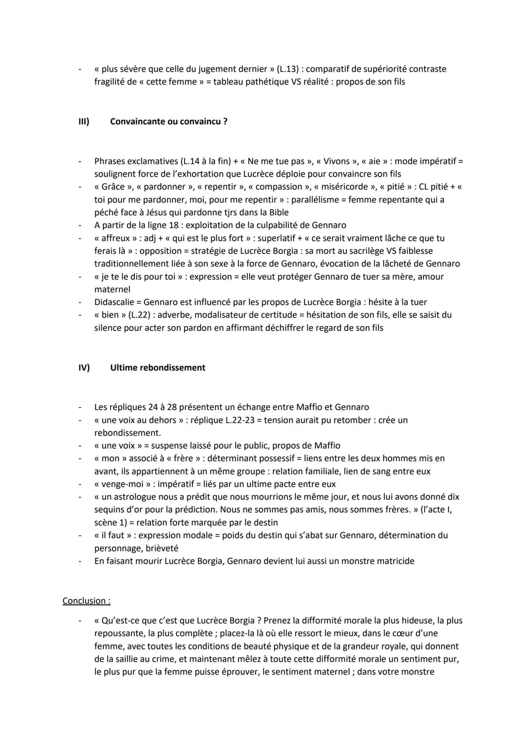# Lucrèce Borgia (crise perso, crise familiale)

Acte III, scène 3

Introduction:

- Mise en scène de la quête de l'identité de sa mère par 