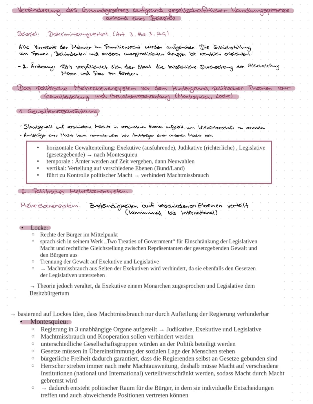 Politik und Wirtschaft, LK / # Q1.1 Verfassung und Verfassungswirklichkeit:

- Rechtsstaatlichkeit und Verfassungskonflikte
- Grundrechte un