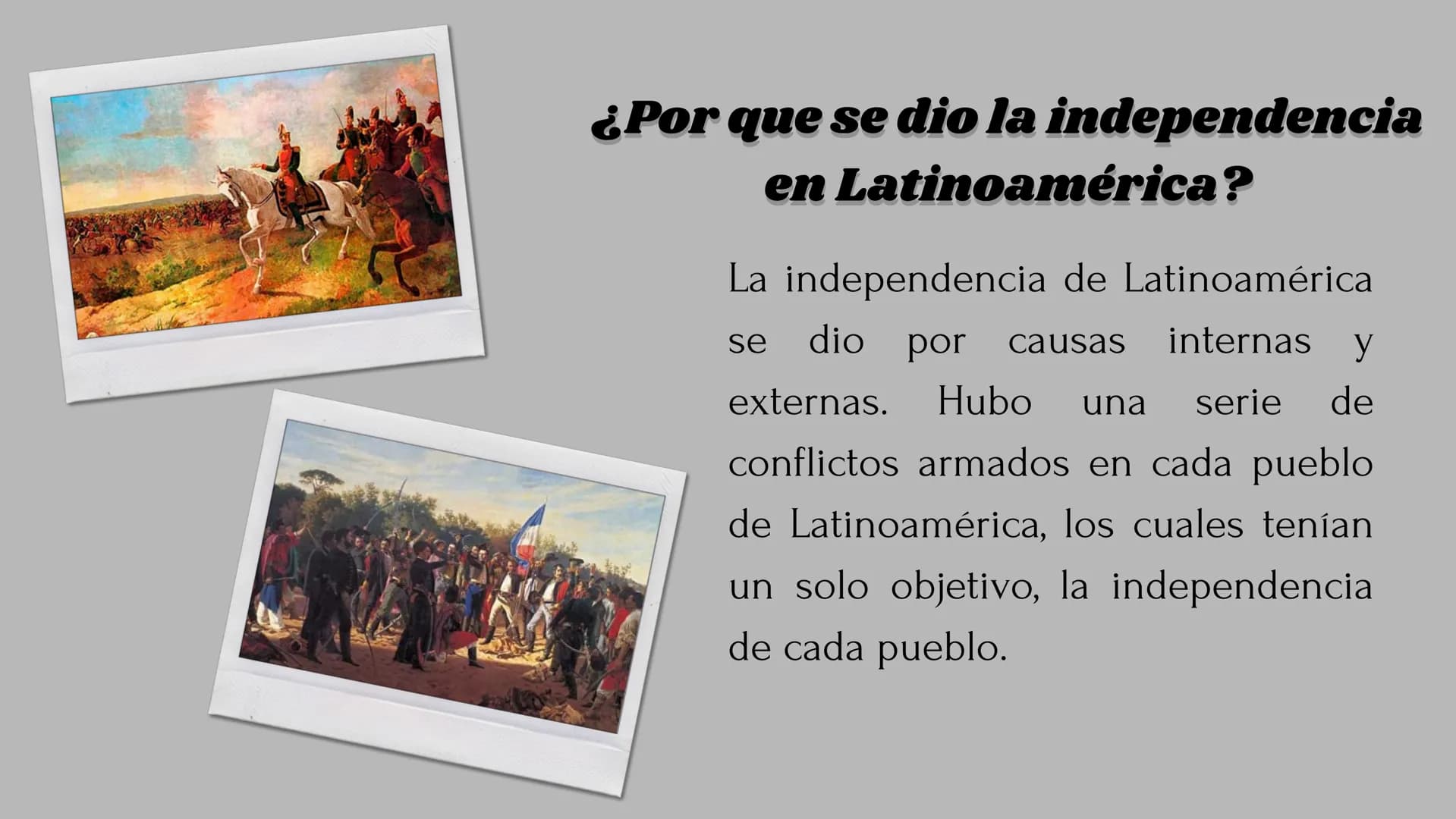 La independencia
en Latinoamérica # ¿Que fue la independencia
lationamericana?

Fue un proceso político y militar que se dio en 1808
hasta 1