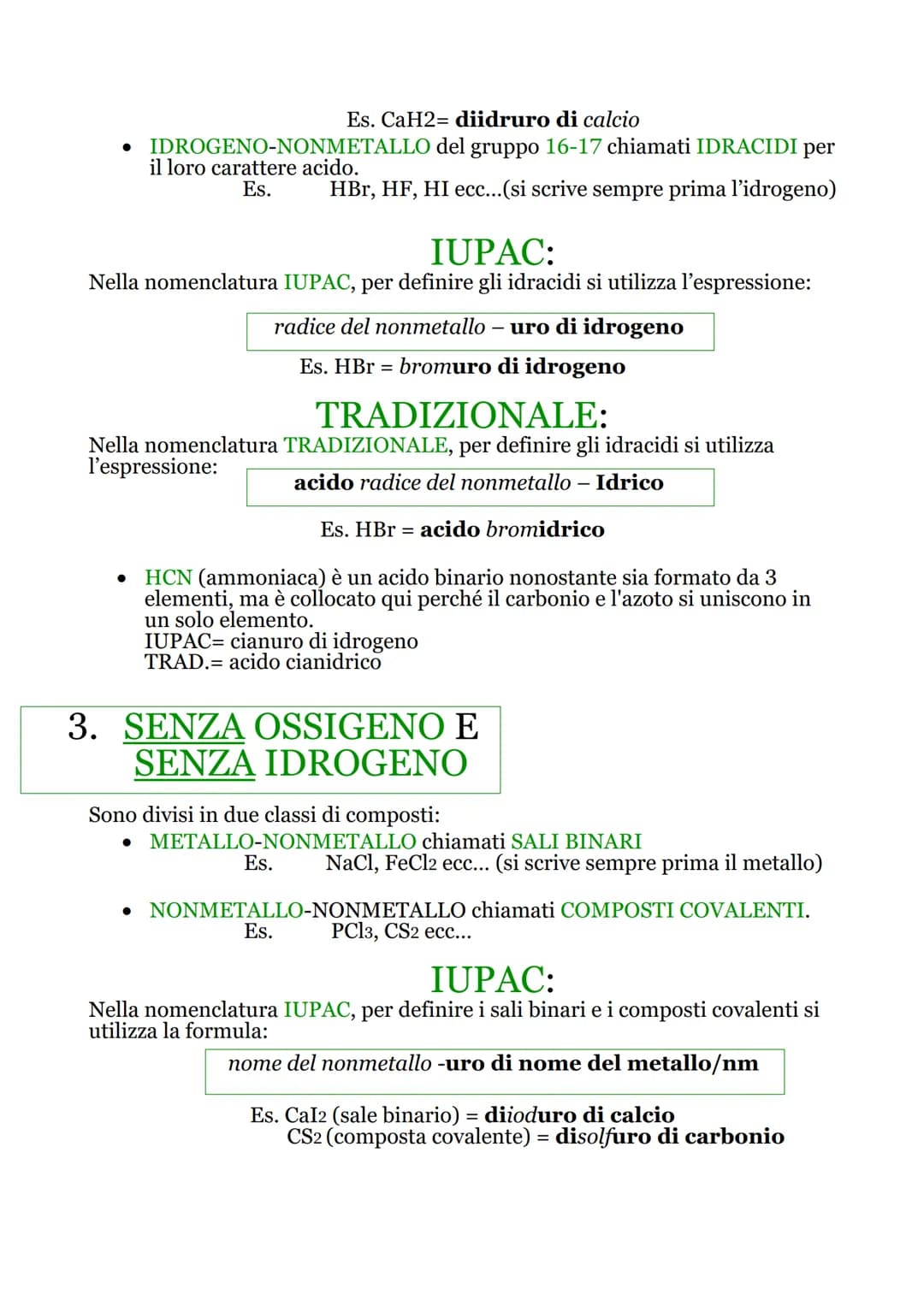 # COMPOSTI INORGANICI

COMPOSTO: sostanza pura formata da atomi differenti (es. H2O).

Tipo di materia formata da particelle uguali.

INORGA