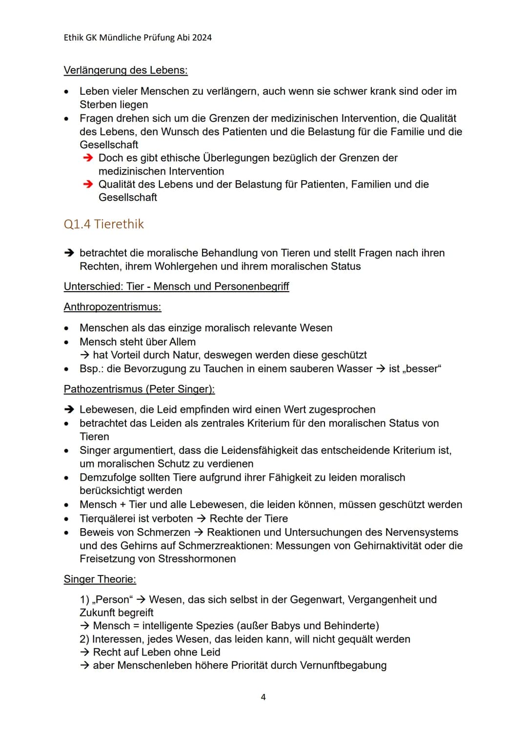 # Ethik GK Mündliche Prüfung Abi 2024

Ethik Lernzettel:

Q1.1 Anthropologische Grundpositionen

→ Wissenschaft vom Menschen, seinem Wesen u