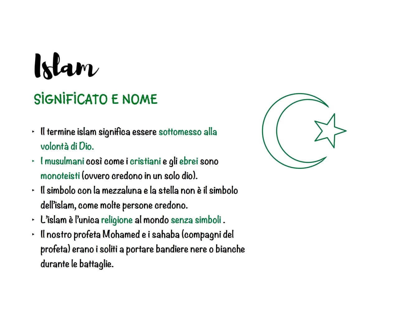 LA PREGHIERA

LA MOSCHEA

IL LIBRO SACRO

CURIOSITÀ

Islam

15 PRINCIPI
FONDAMENTALI

MUSULMANI
SCIUTIE SUNNITI

SIGNIFICATO
E SIMBOLO

ORIG