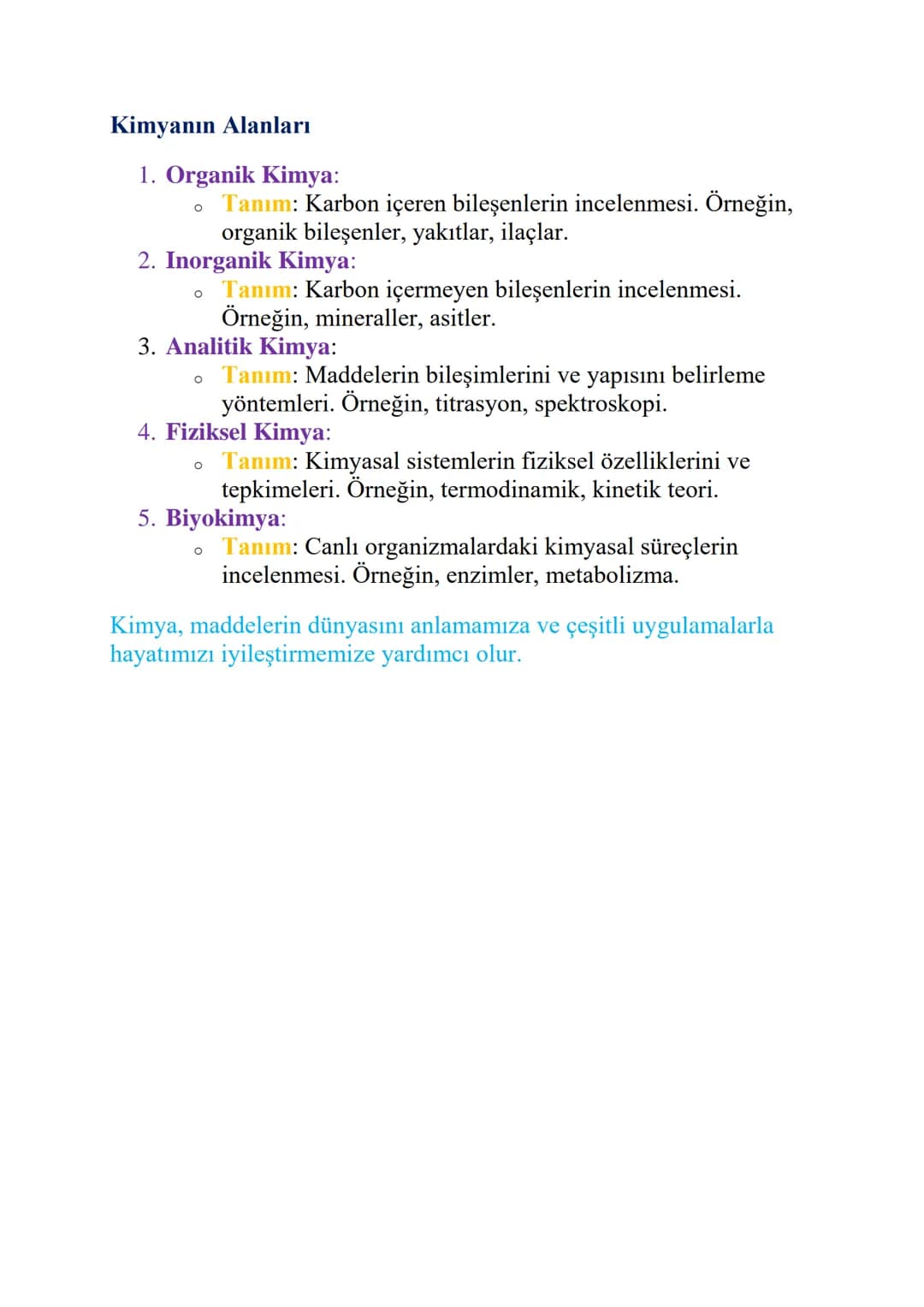 # KİMYA BİLİMİ

Kimya, maddelerin yapısını, özelliklerini, bileşimlerini ve
tepkimelerini inceleyen bilim dalıdır. Temel olarak, maddelerin 