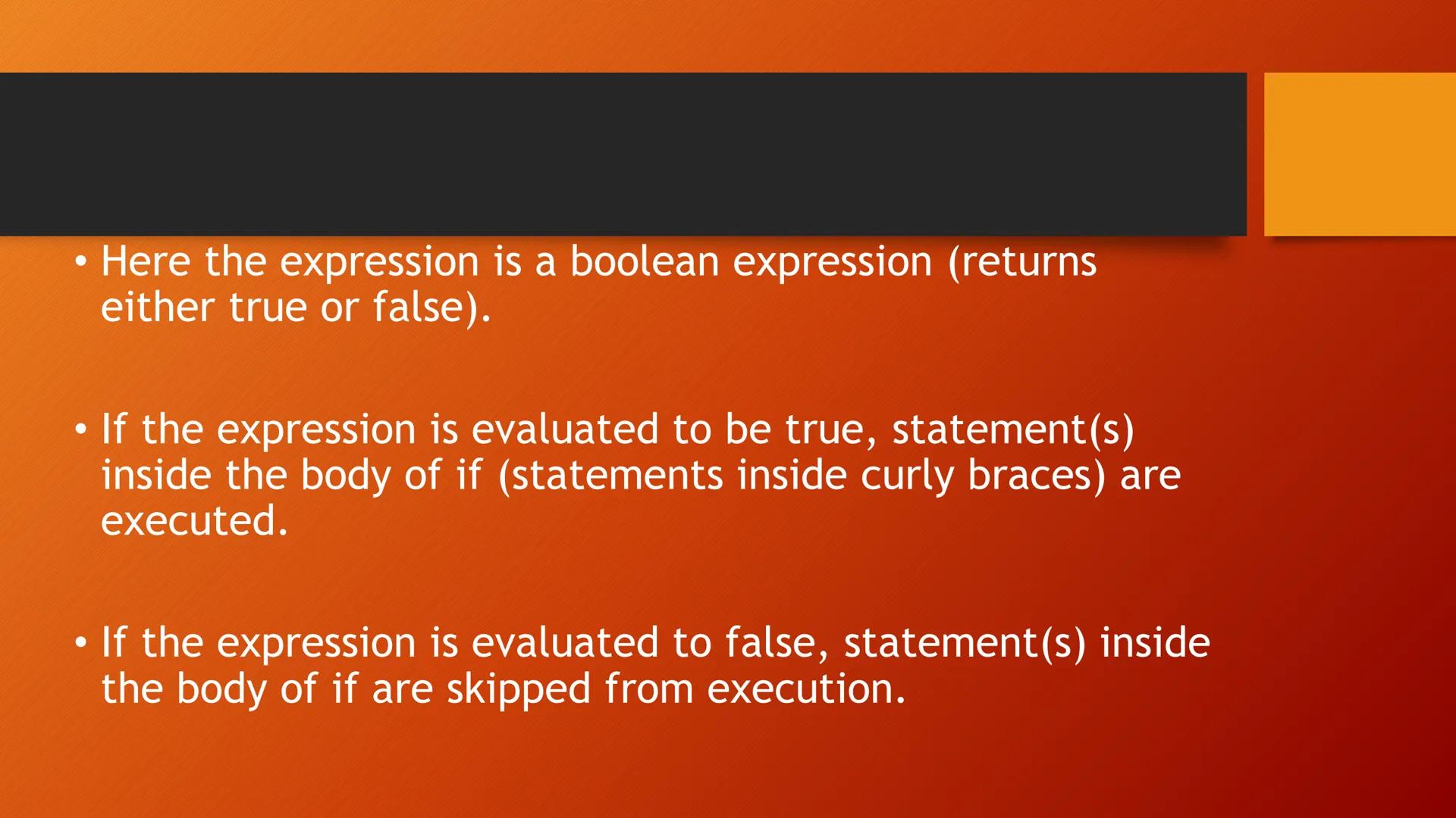 SELECTIONS BOOLEAN DATA TYPE

• A variable that holds a Boolean value is known as a Boolean
variable. The Boolean data type is used to decla