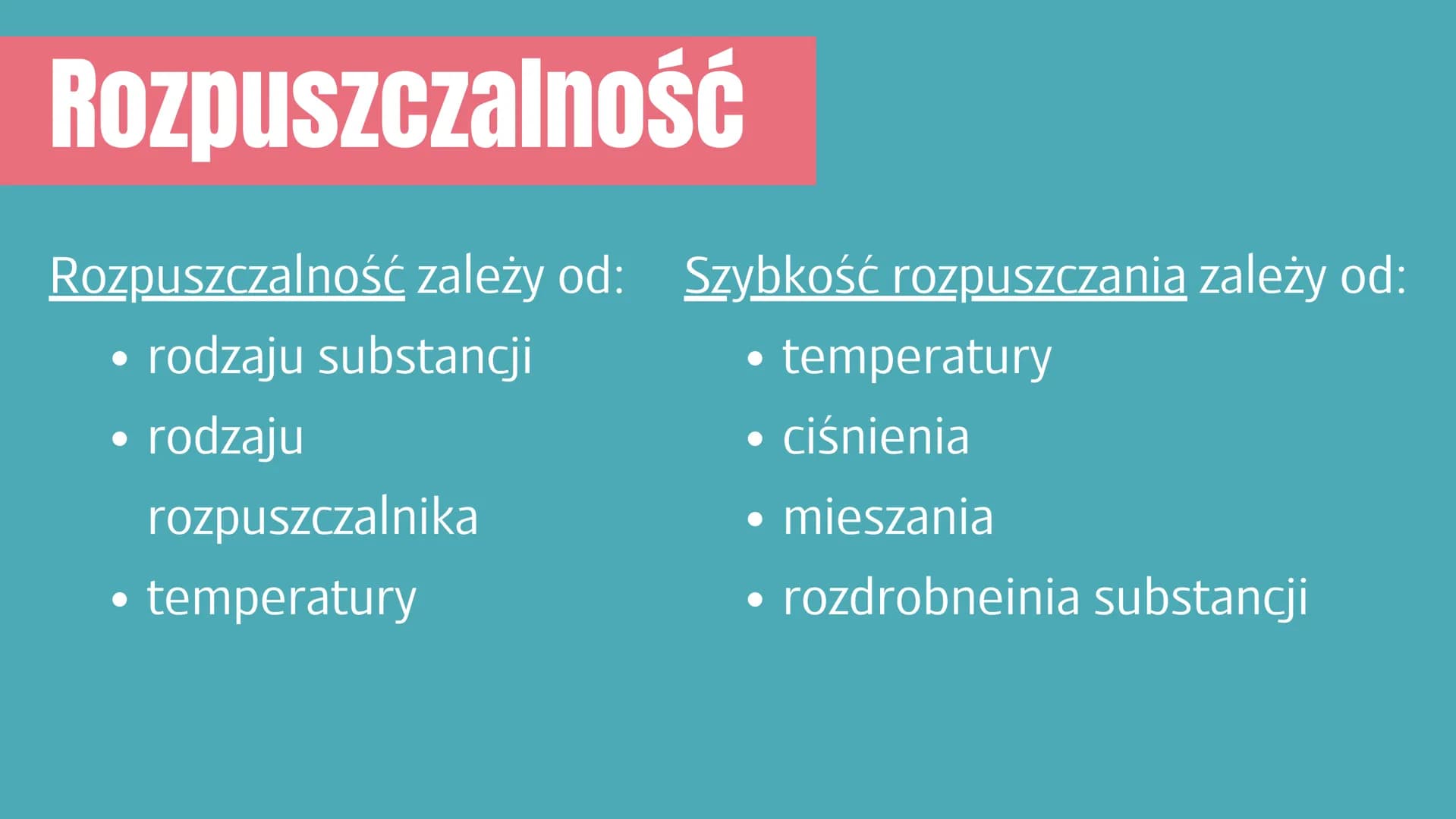 # Co to jest roztwór?

rozpuszczalnik

substancja rozpuszczana

Roztwór to mieszanina jednorodna co
najmniej dwóch składników - rozpuszczaln