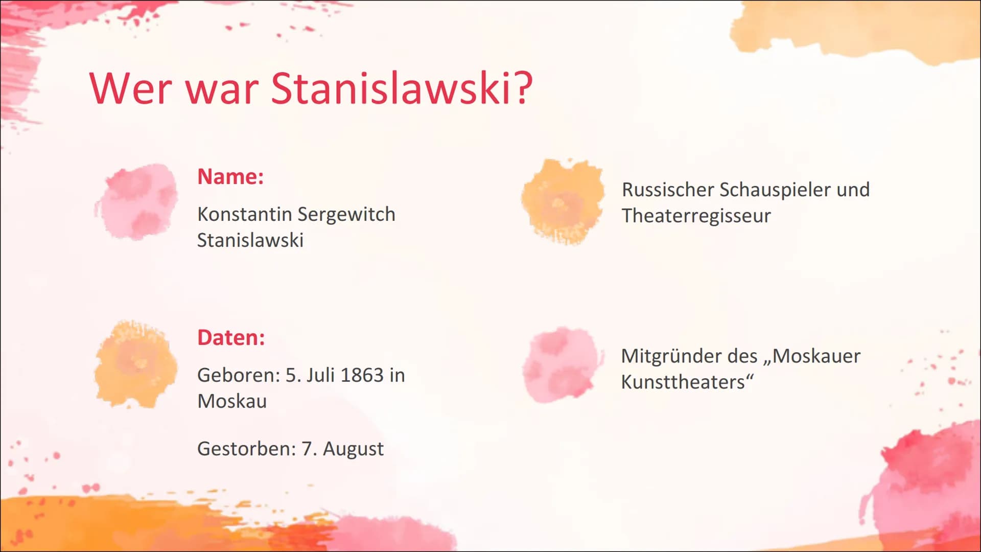 # 1. Aufwärmspiel

Fast Food

Stanislawski Vorgehen:

2. Schritt:

•	Partner finden
•	Überlege: Hat deine Rolle eine Akzent? Eine
bestimmte 