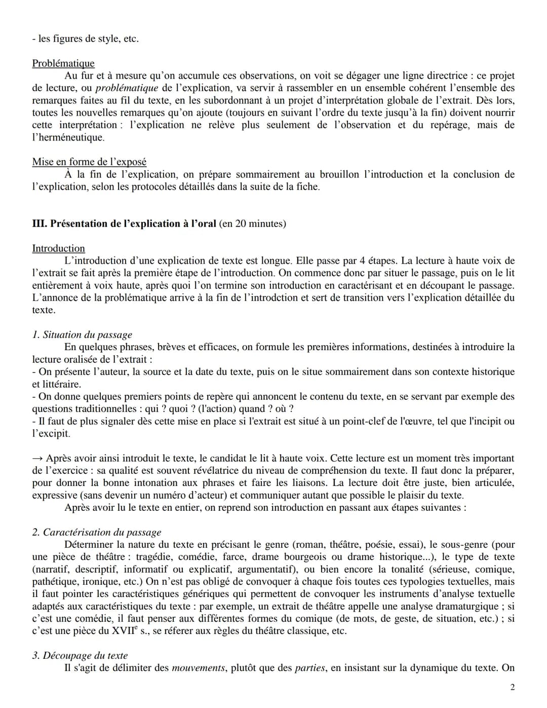 Méthode de l'explication de texte
Par Gilles Negrello, du lycée Champollion

I. En quoi consiste l'explication de texte ?

L'explication' po