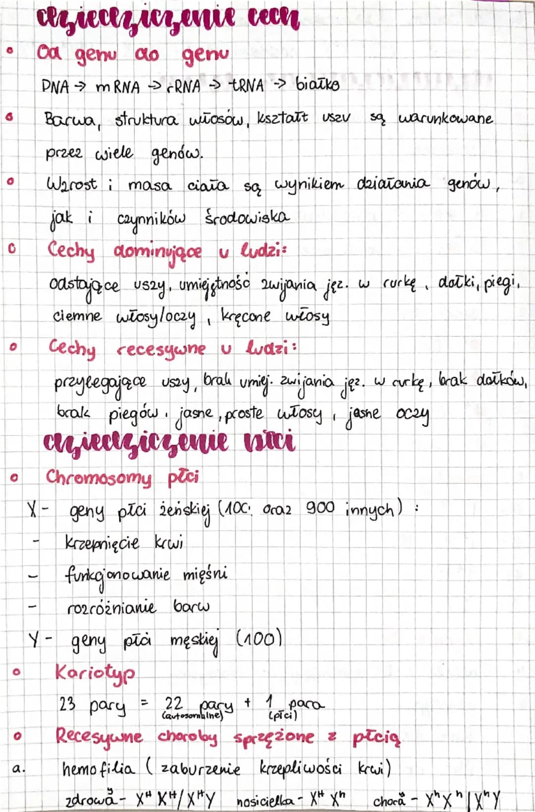 # Diologia

genetyka

prastausowe pecusa ез.

0 Allel to wersja tego samego genu. Allele mogą być:

- dominujące (A)
- recesywne (a)

0 Połą