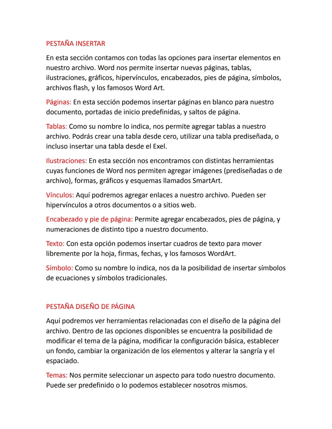 # FUNCIONES DE LAS HERRAMIENTAS DE WORD.

PESTAÑA INICIO

Aquí podemos encontrar las herramientas principales. Son las que se utilizan
más a