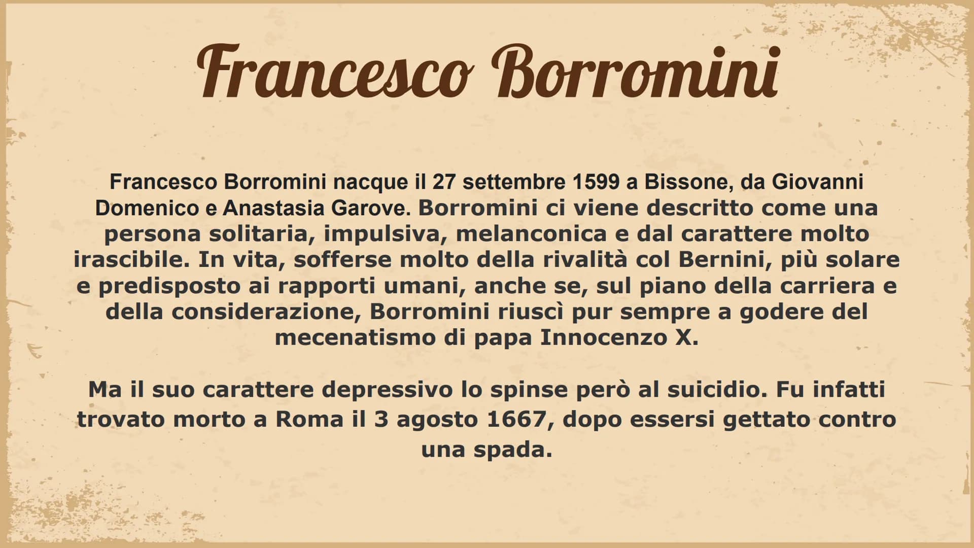 # Gian Lorenzo Bernini

Gian Lorenzo Bernini nacque a Napoli il 7 dicembre 1598, da Pietro Bernini e
Angelica Galante. La sua formazione art