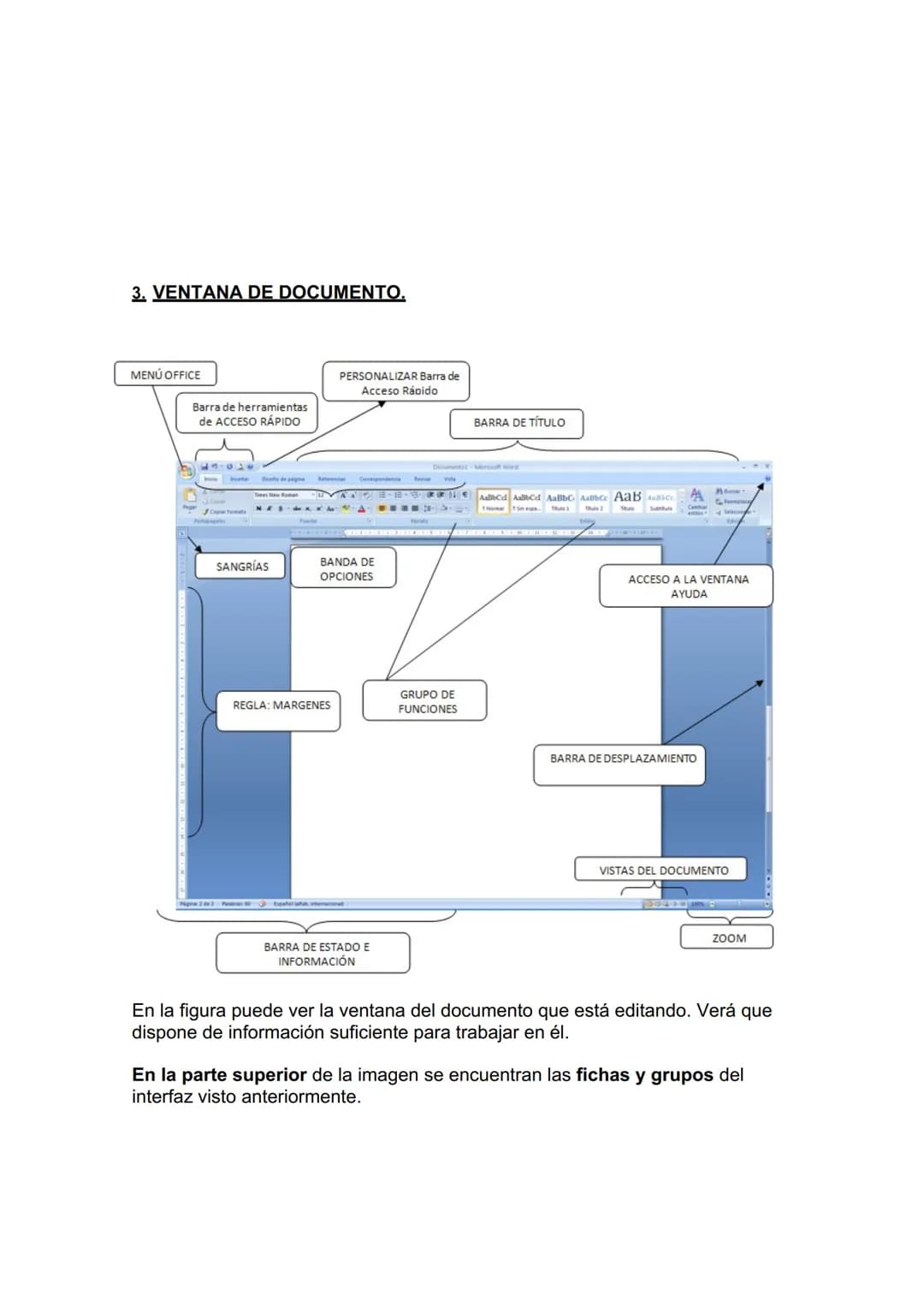 # UNIDAD DIDÁCTICA 1. CONCEPTOS GENERALES Y
CARACTERÍSTICAS FUNDAMENTALES DEL PROGRAMA DE
TRATAMIENTO DE TEXTOS.

1. Entrada y salida del pr