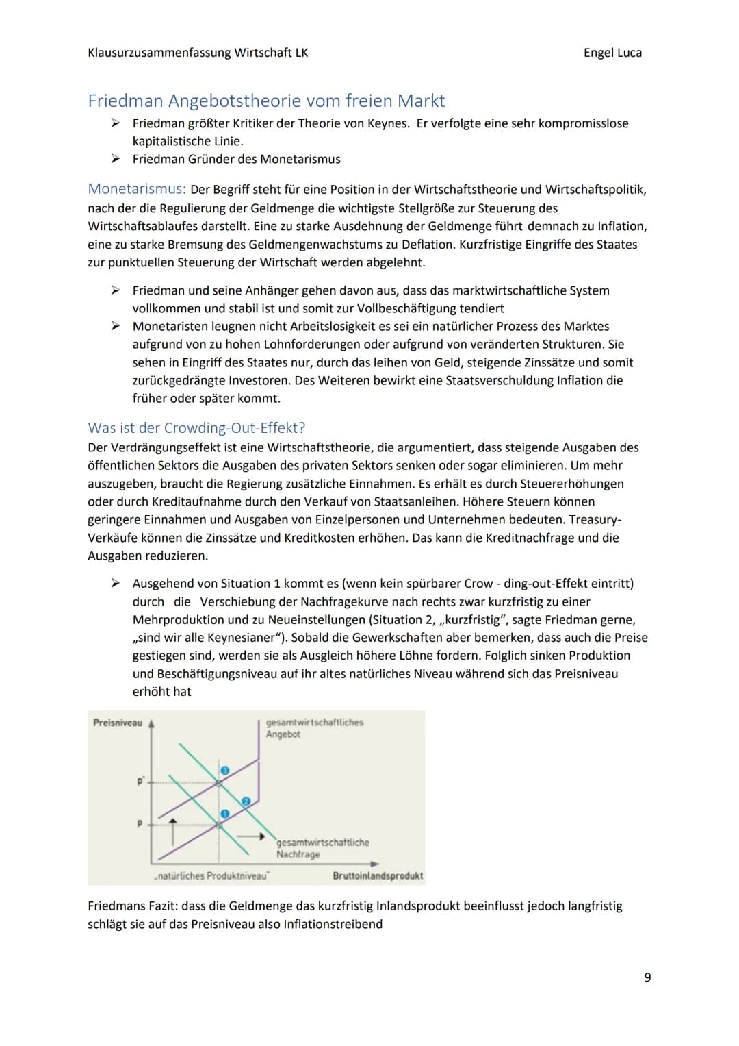 Klausurzusammenfassung Wirtschaft LK
Engel Luca

arbeitsverhält Themen
➤ Stellenwert von Arbeit (für Gesellschaft und Individuum), S. 368-37