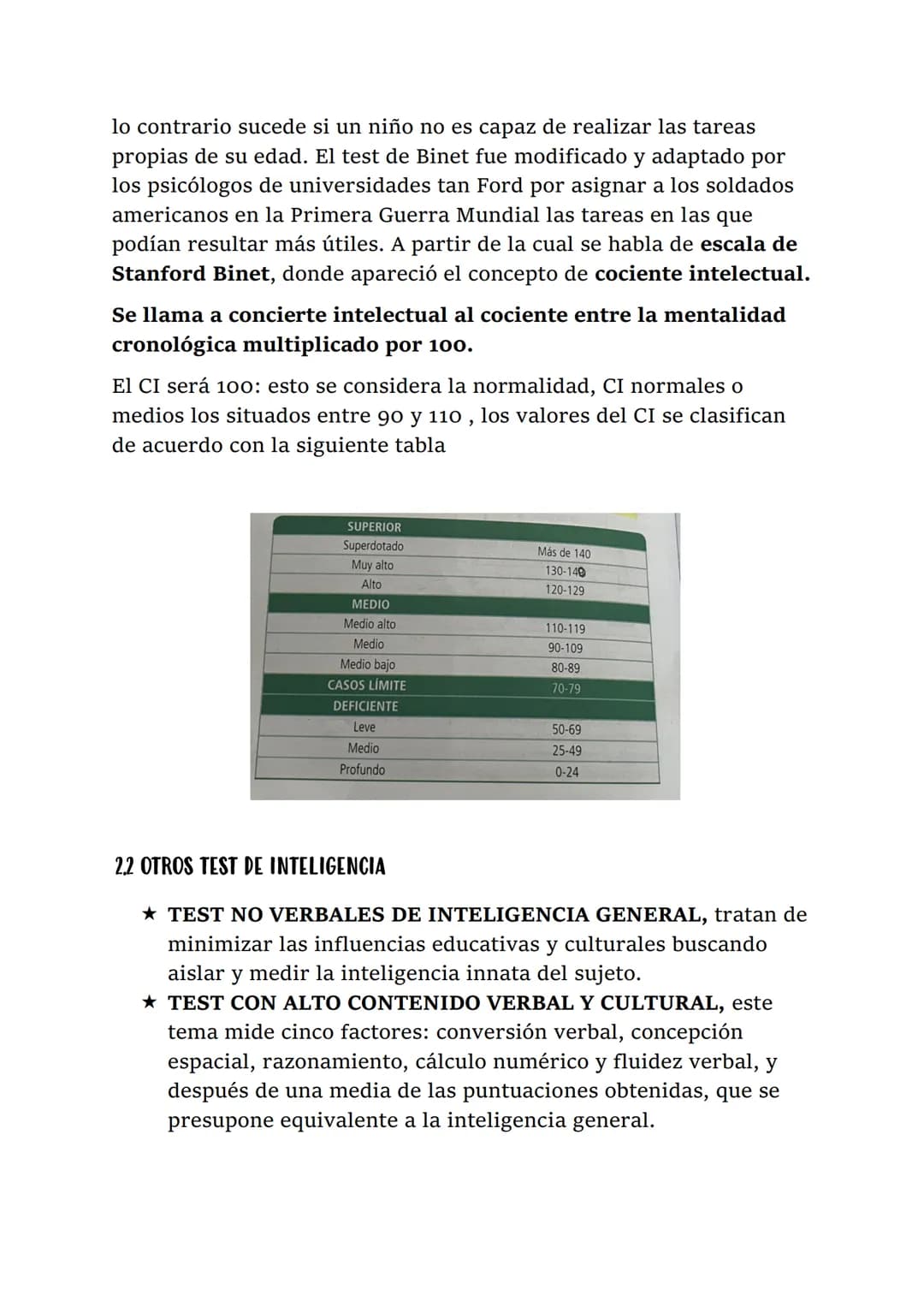 TEMA 5. PROCESOS COGNITIVOS SUPERIORES. PENSAMIENTOS E INTELIGENCIA

1.¿ QUE ES LA INTELIGENCIA?

Los psicólogos tampoco se han puesto de ac