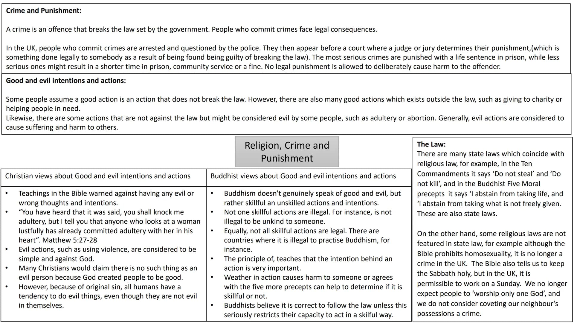 # Crime and Punishment:

A crime is an offence that breaks the law set by the government. People who commit crimes face legal consequences.
