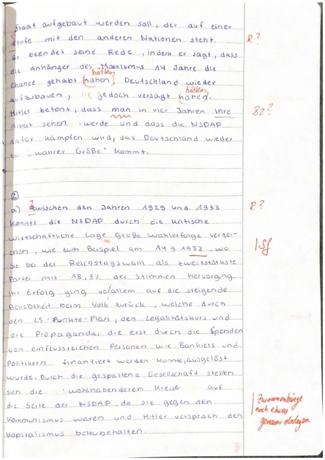 Q2 GK Geschichte
Klausur 1
21.9.23
bertestlich
Rede Adolf Hitlers am 31. Januar 1933 an das deutsche Volk
Wir wollen kämpfen für Deutschland