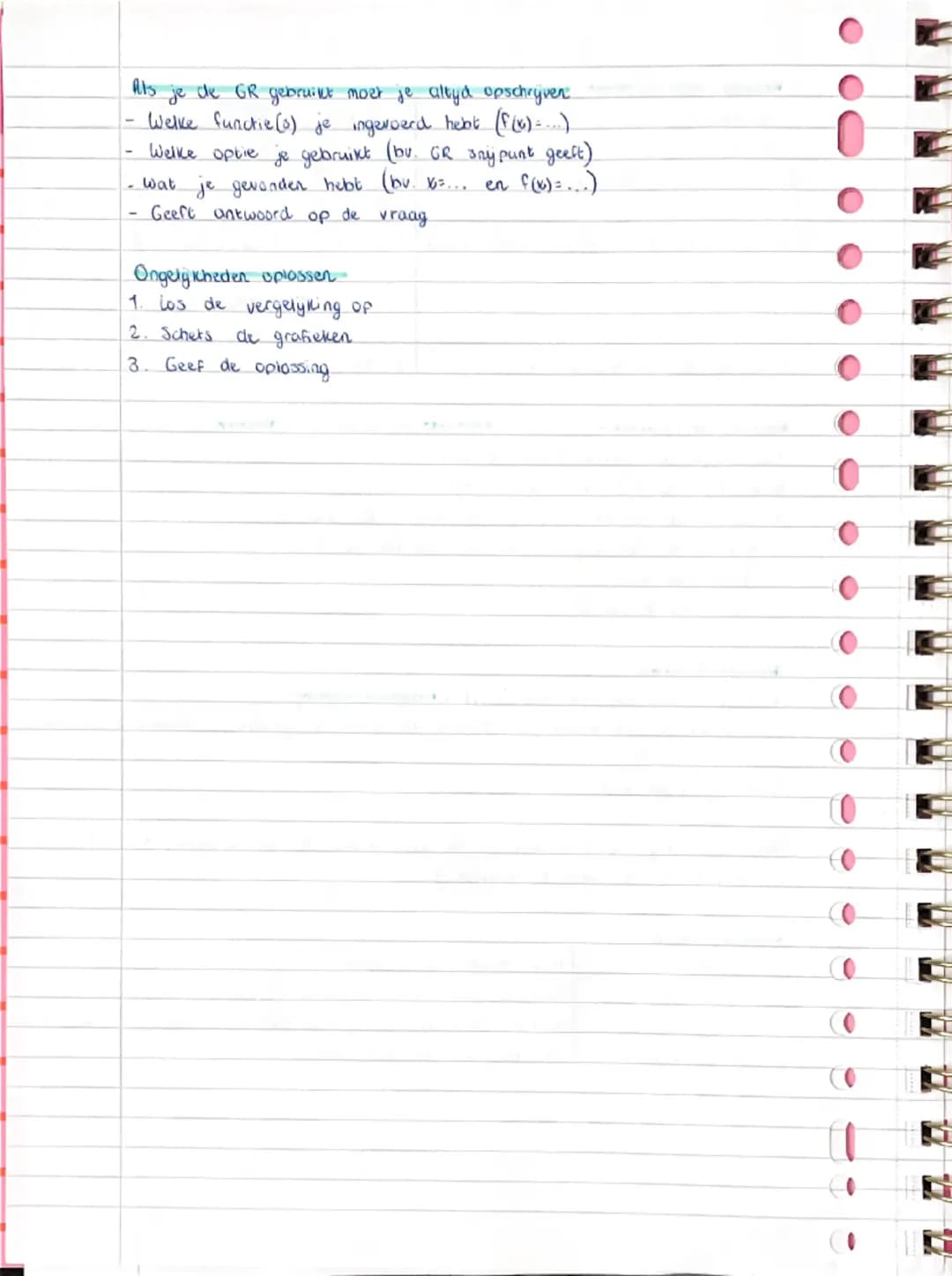 # wiskunde

H1 Functies en grafieken.

Lineaire vergelijkingen oniassen

1. werk haakjes en breuken weg.

2. breng de termen met een variabl