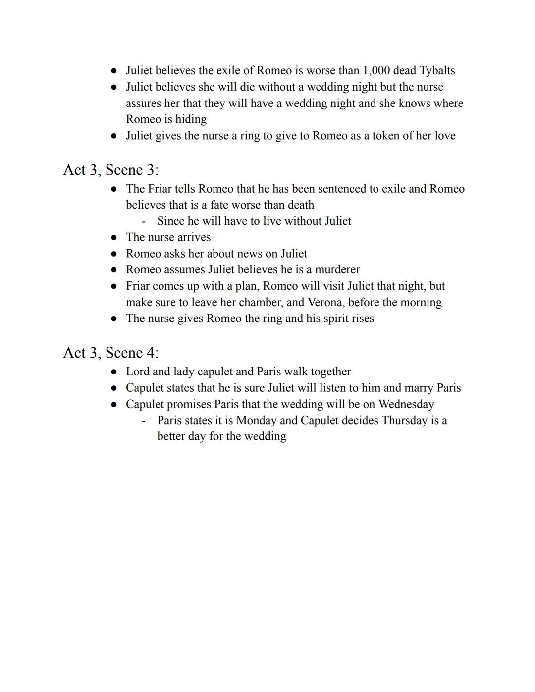 # Romeo & Juliet
Act 3: Scenes 1-4

Act 3, Scene 1:

*   Mercutio and Benvolio are walking down the street
*   Tybalt comes up to them and r