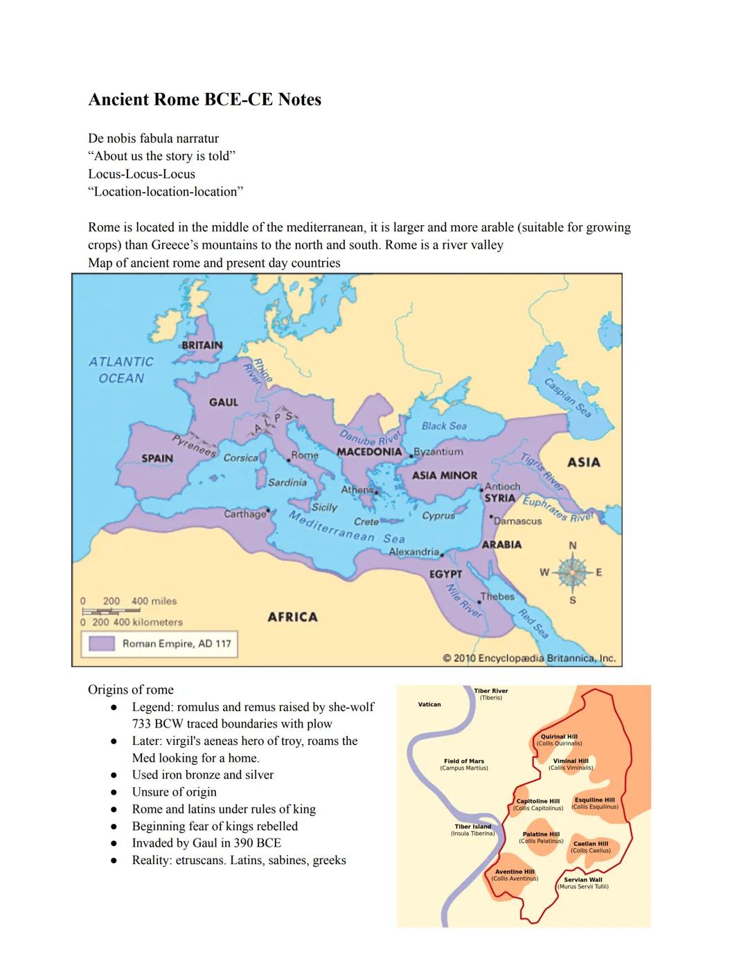 Ancient Rome BCE-CE Notes

De nobis fabula narratur
"About us the story is told"
Locus-Locus-Locus
"Location-location-location"

Rome is loc