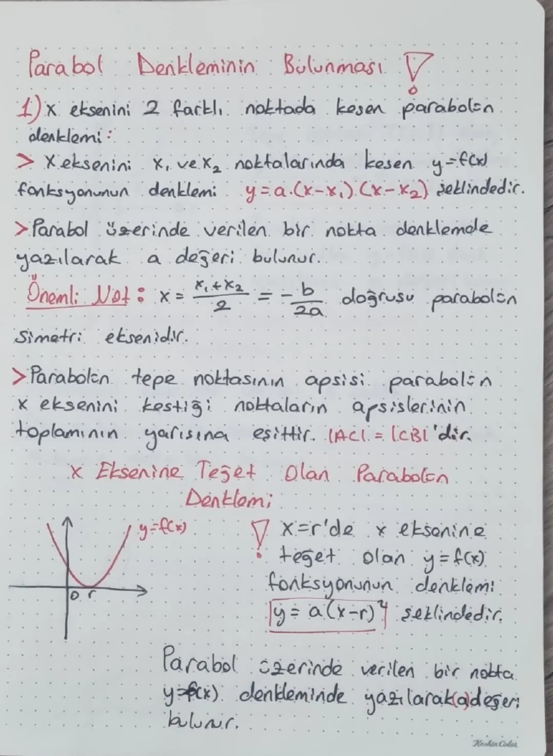 Parabol
13/02/25
f(x)=ax²+bx+c ikinci dereceden 1 değişkenli
polinom fonksyonunun grafisine parabol denir.
> F(x) = ax2+bx+c fonkyonunun gra