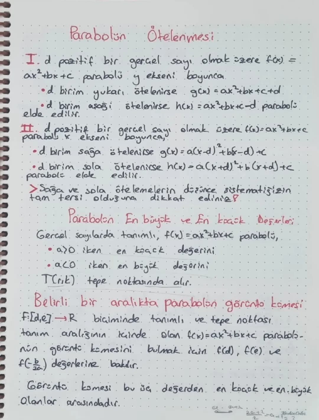 Parabol
13/02/25
f(x)=ax²+bx+c ikinci dereceden 1 değişkenli
polinom fonksyonunun grafisine parabol denir.
> F(x) = ax2+bx+c fonkyonunun gra