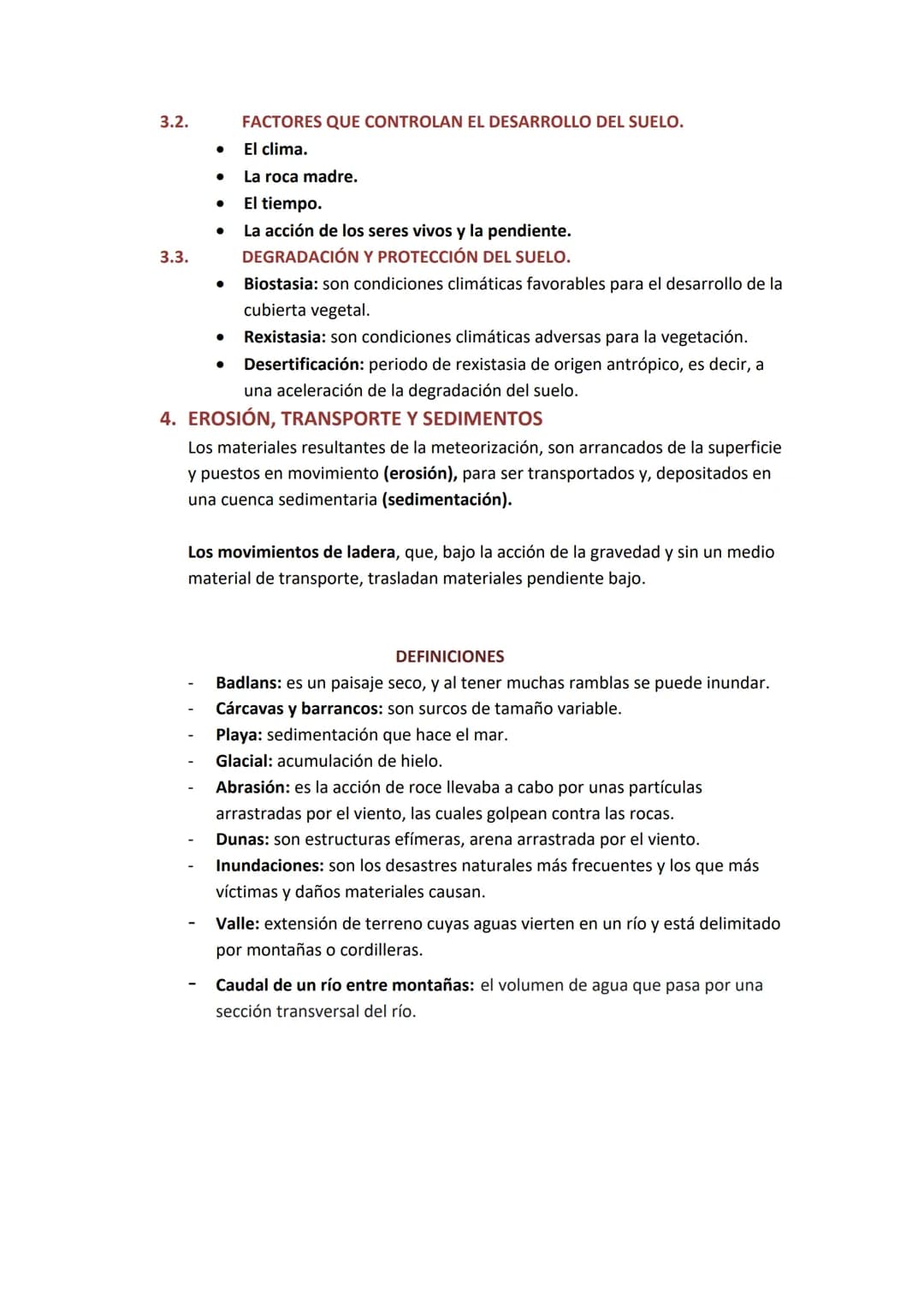 # TEMA 3: procesos geológicos externos

1. LAS CAPAS FLUIDAS DE LA TIERRA.

   - Procesos geológicos externos: meteorización, erosión, trans