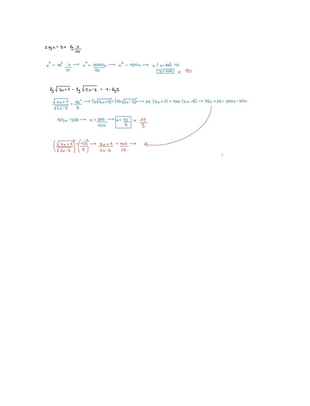 5^{\frac{2x-1}{2}} = \sqrt[2]{25^{\frac{x-4}{4}}}

$5^{\frac{2x-1}{2}} = (25^{\frac{1}{2}})^{\frac{x-4}{4}} \rightarrow 5^{\frac{2x-1}{2}} =
