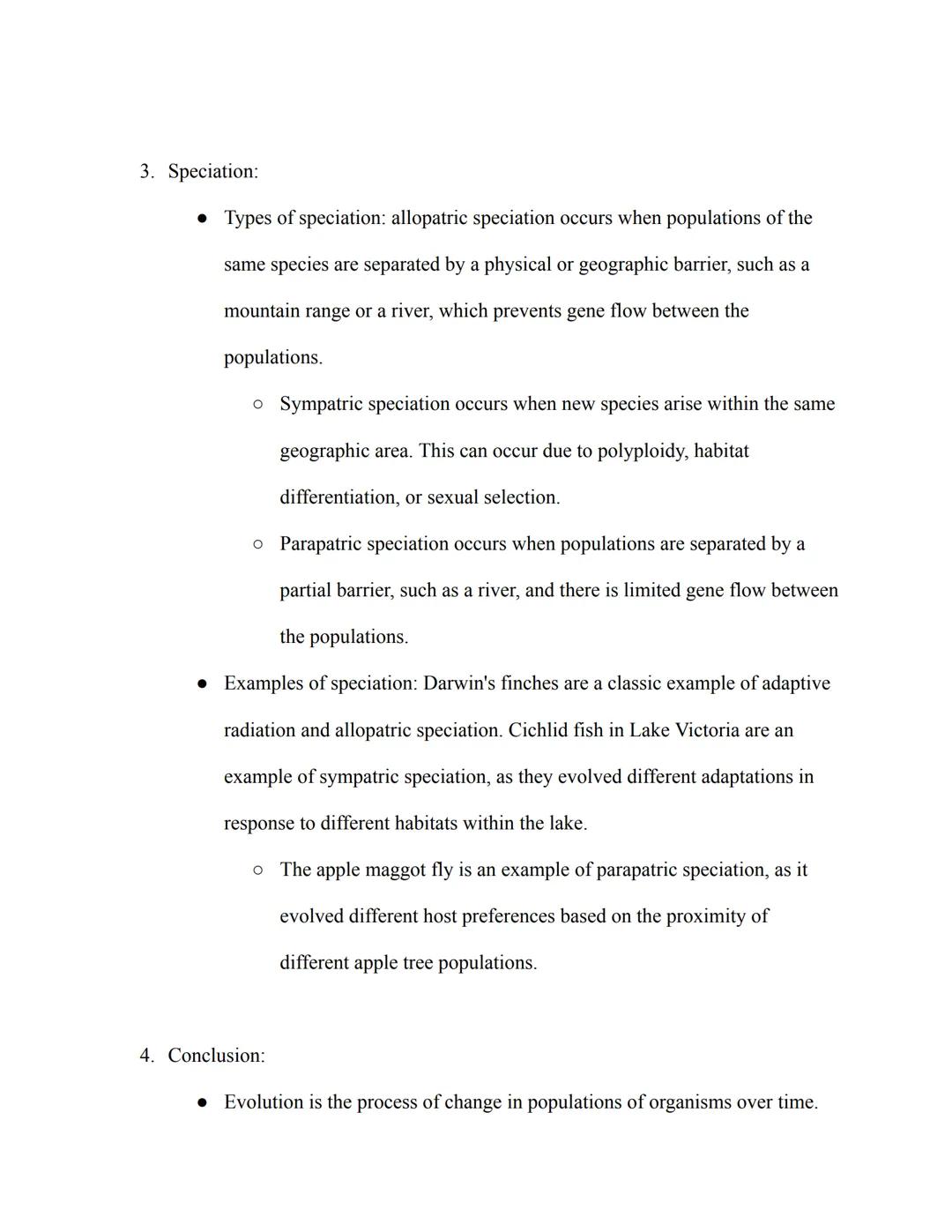 AP Biology Study Guide

VII. Evolution:

1. Evidence for Evolution:

• Fossils: the remains or traces of organisms from past geologic ages t